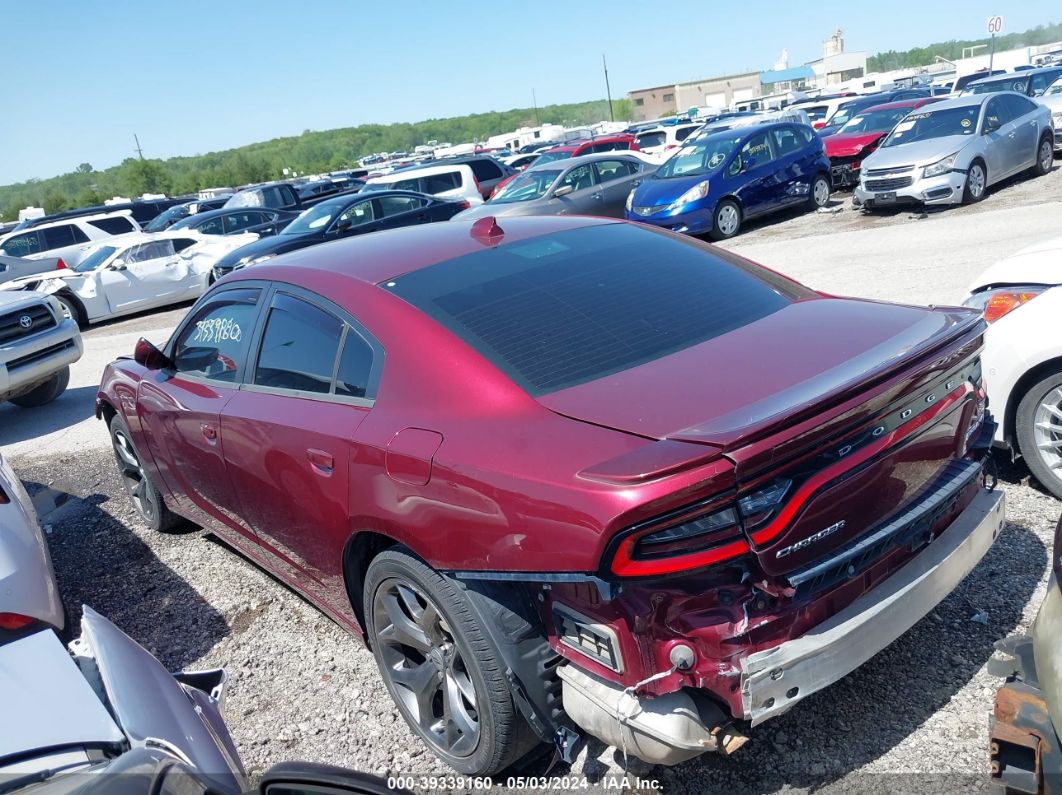2017 Dodge Charger Sxt Rwd Burgundy vin: 2C3CDXHG1HH504094