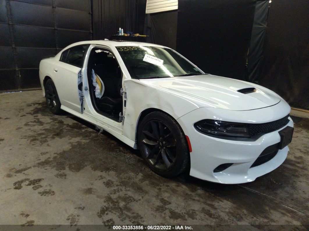 2019 Dodge Charger Gt White vin: 2C3CDXHG1KH608138
