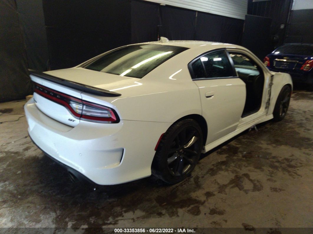2019 Dodge Charger Gt White vin: 2C3CDXHG1KH608138