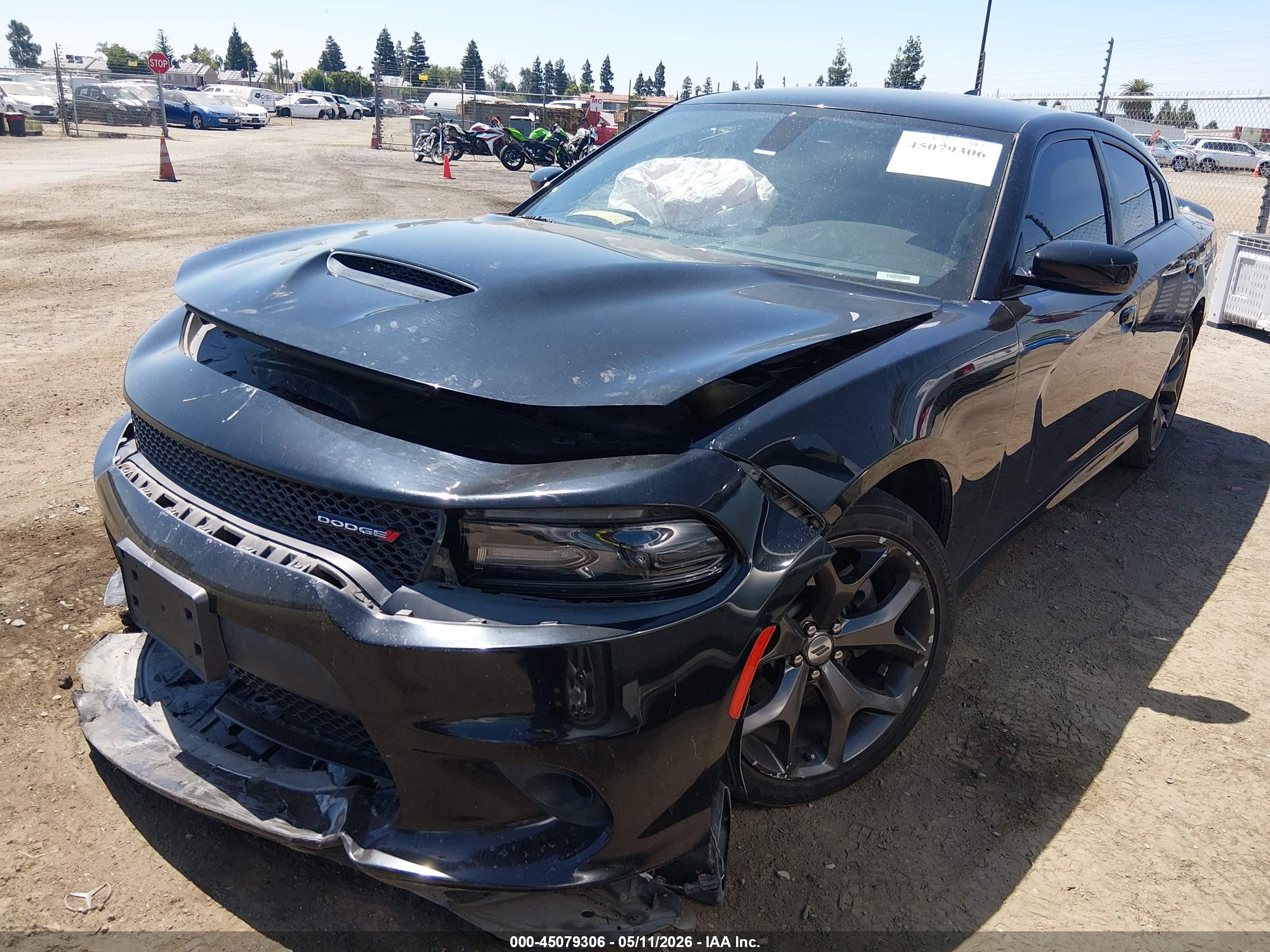2019 Dodge Charger Gt Rwd Black vin: 2C3CDXHG1KH749243