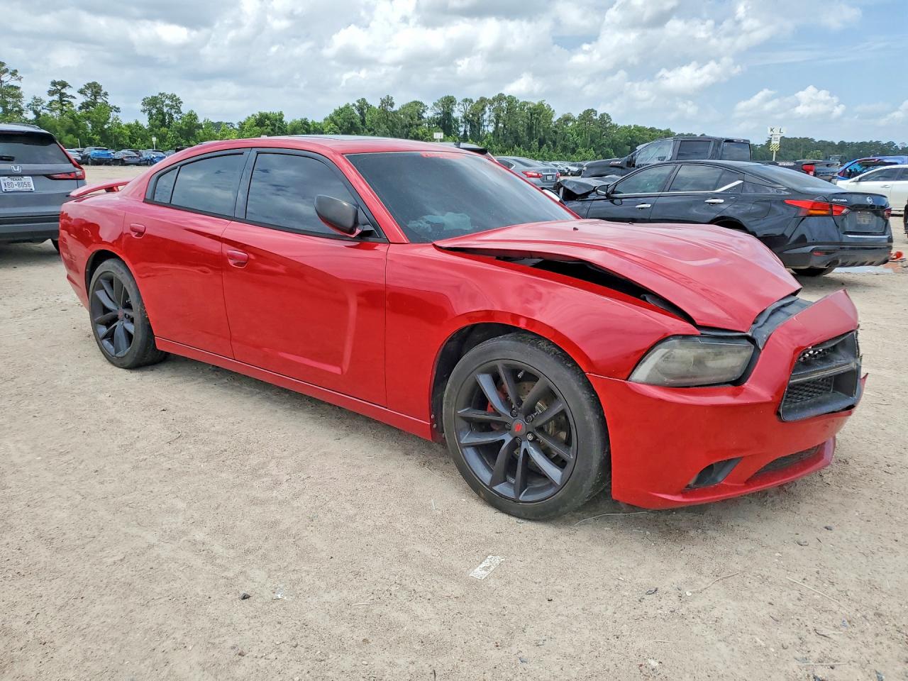2012 Dodge Charger Sxt Red vin: 2C3CDXHG2CH270993