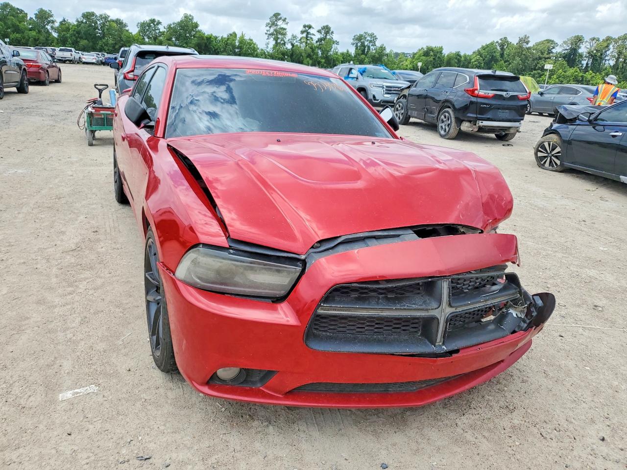 2012 Dodge Charger Sxt Red vin: 2C3CDXHG2CH270993