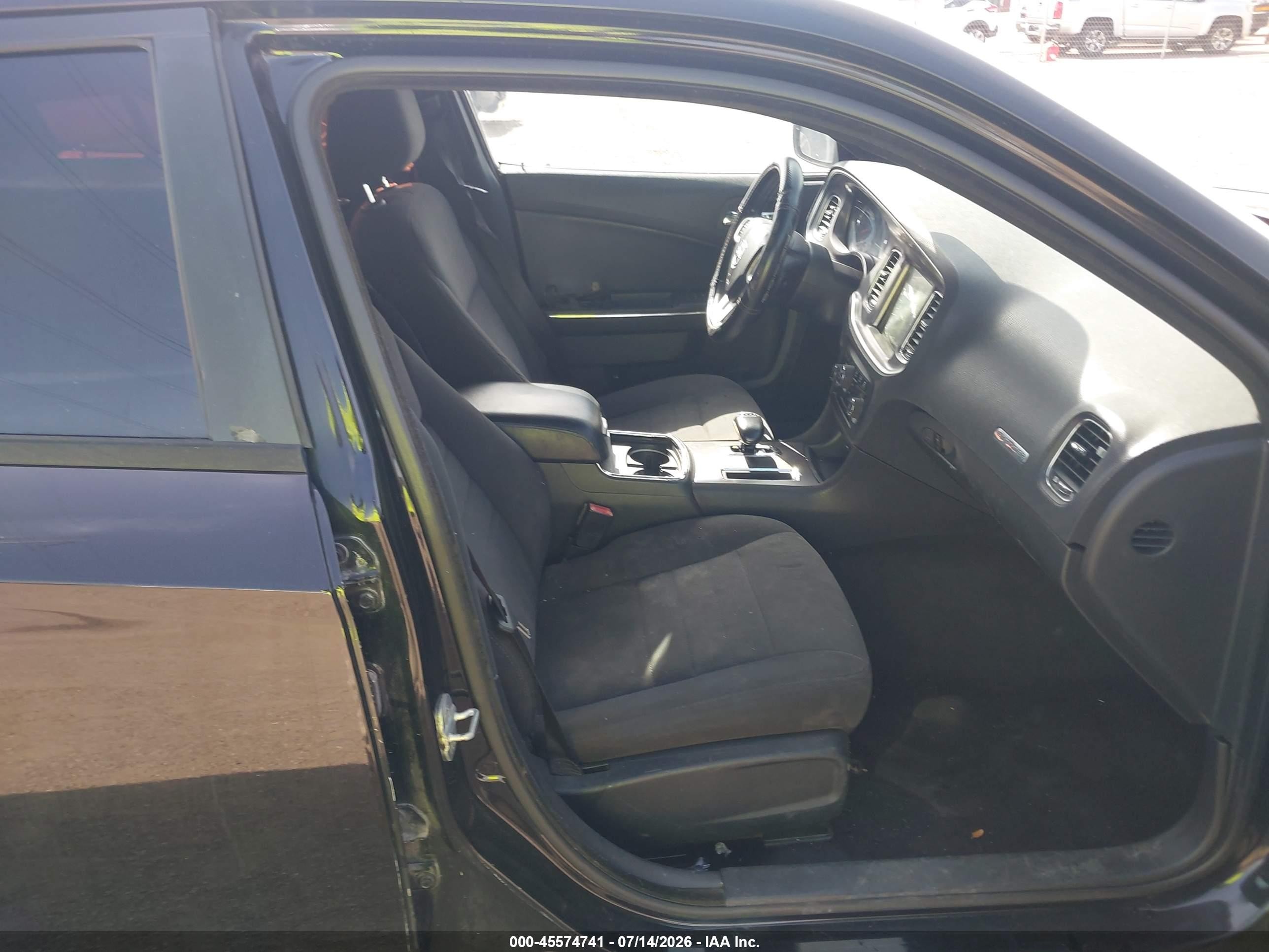 2013 Dodge Charger Sxt Black vin: 2C3CDXHG2DH587352