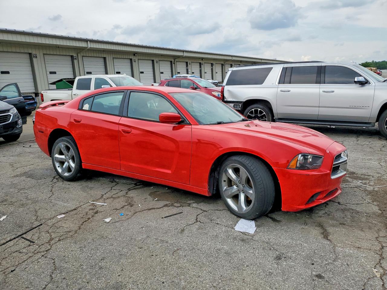 2014 Dodge Charger Sxt Red vin: 2C3CDXHG2EH148377