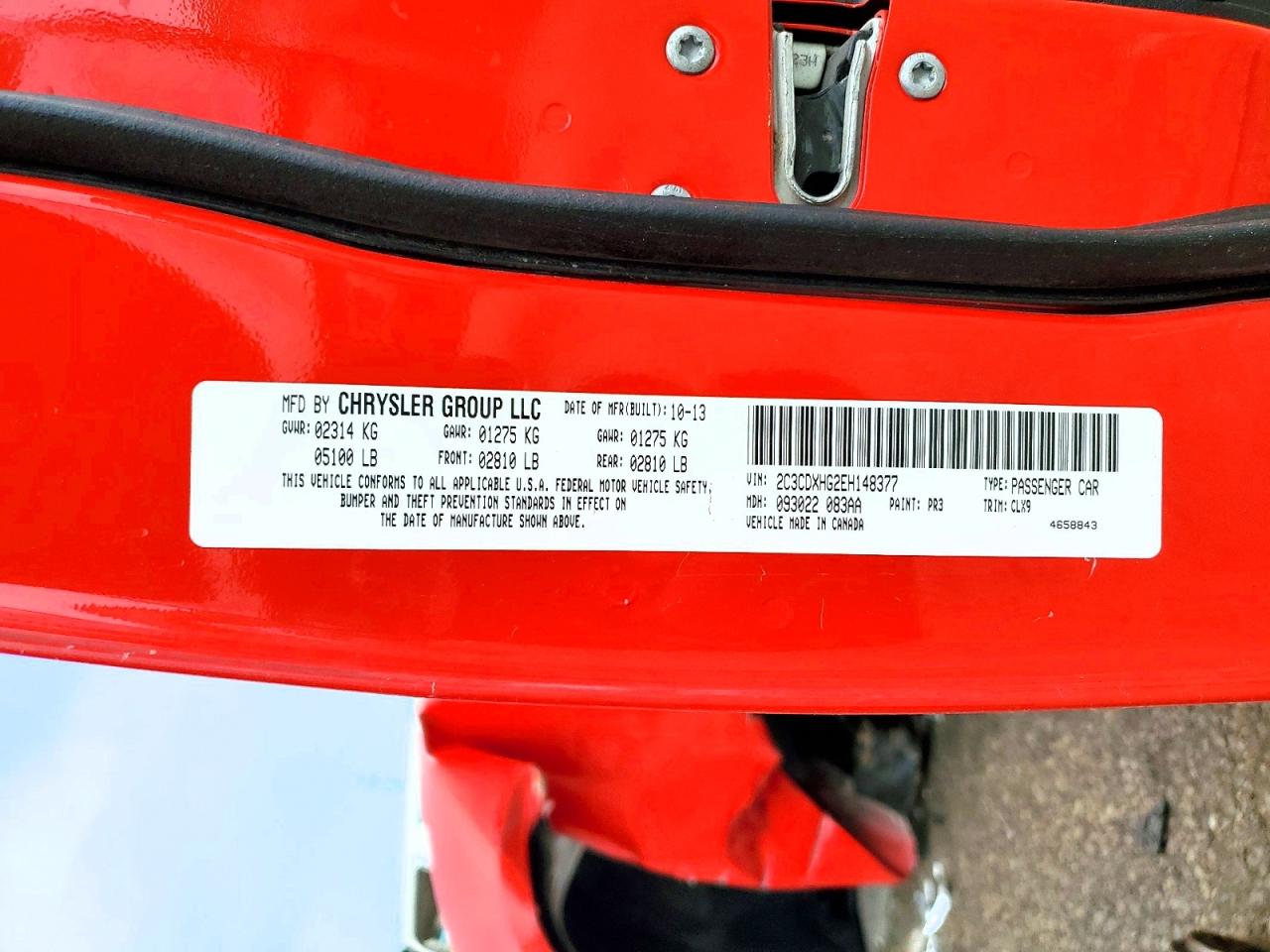 2014 Dodge Charger Sxt Red vin: 2C3CDXHG2EH148377