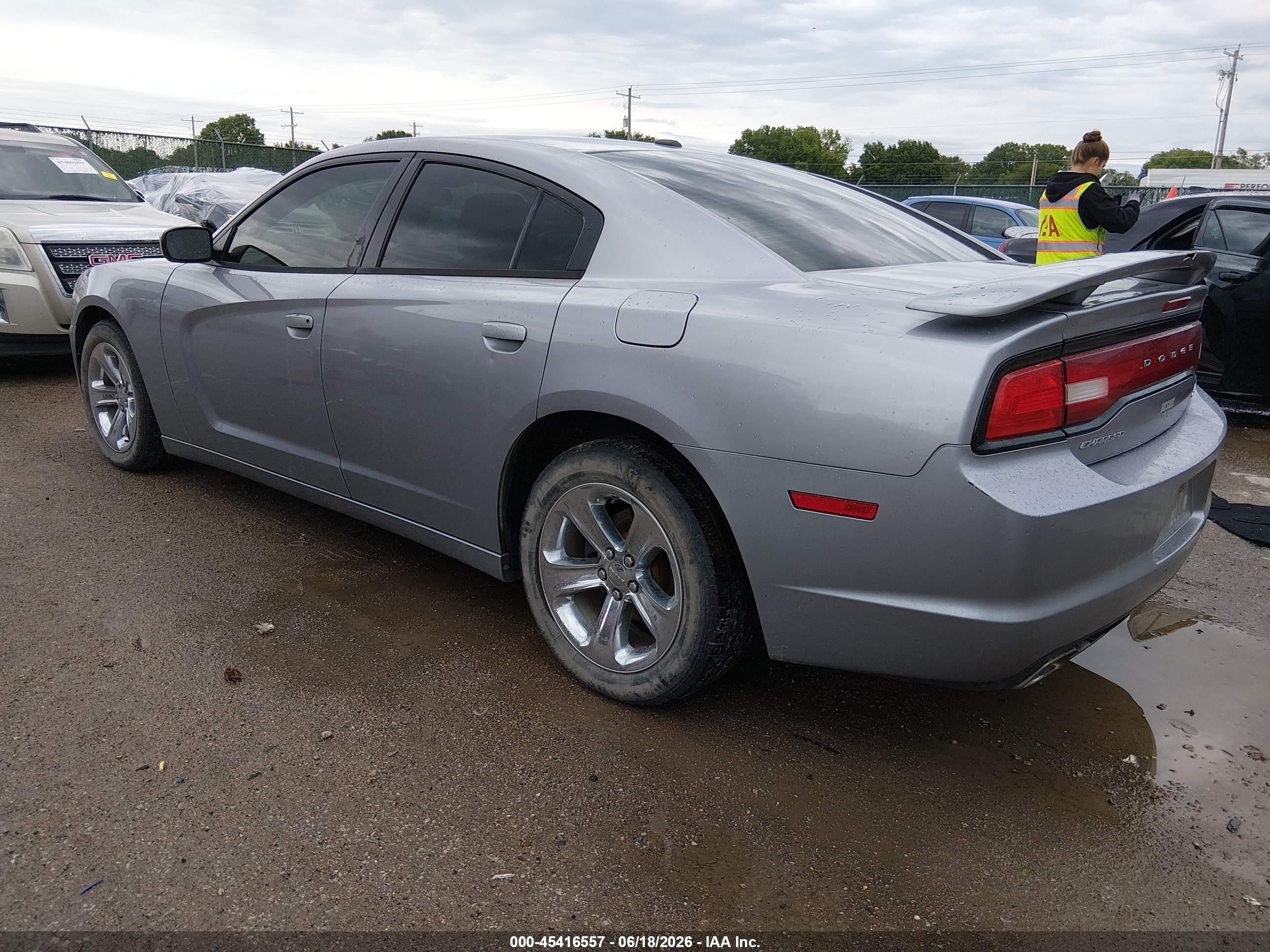 2014 Dodge Charger Sxt Gray vin: 2C3CDXHG2EH204835
