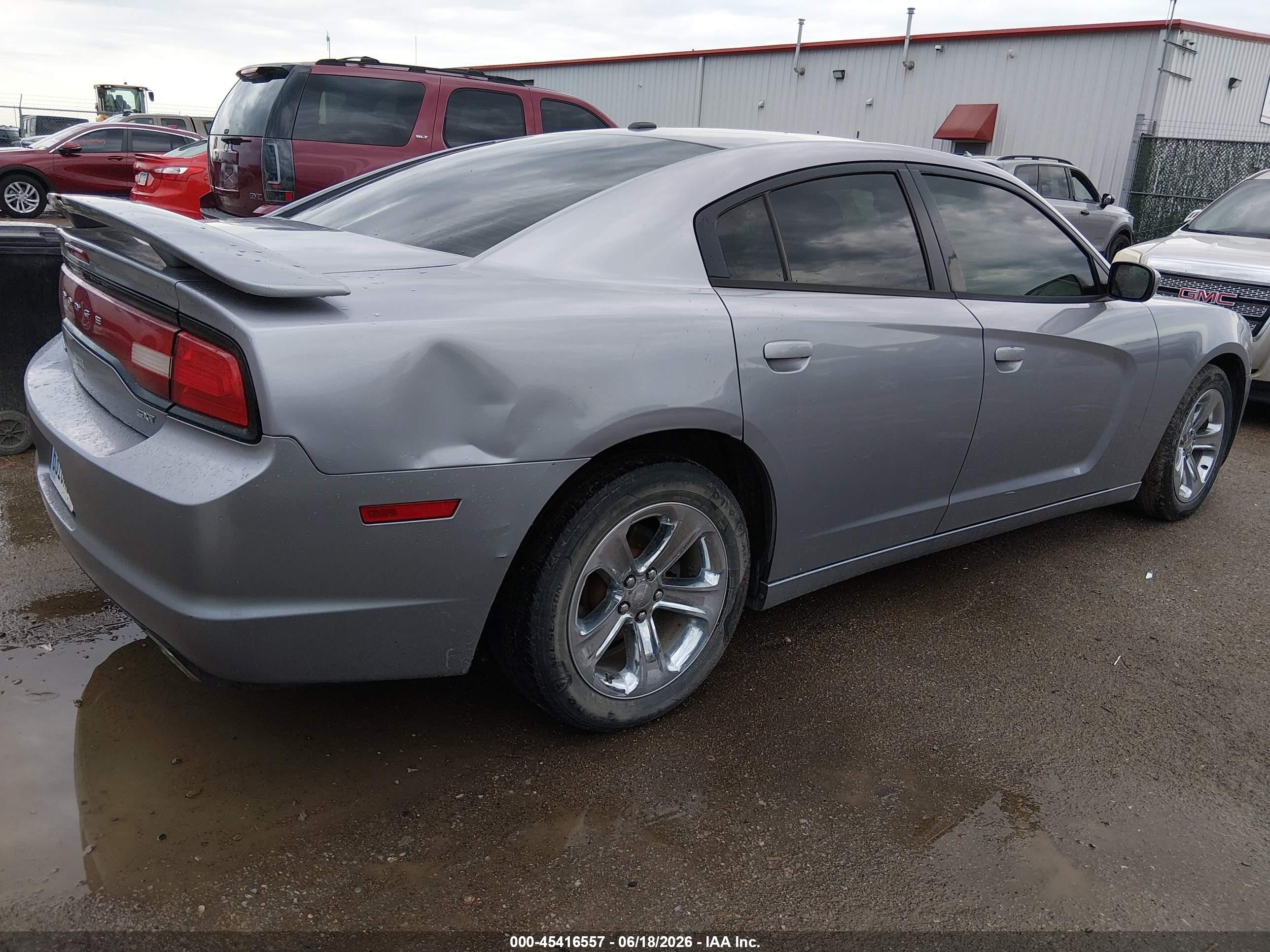 2014 Dodge Charger Sxt Gray vin: 2C3CDXHG2EH204835