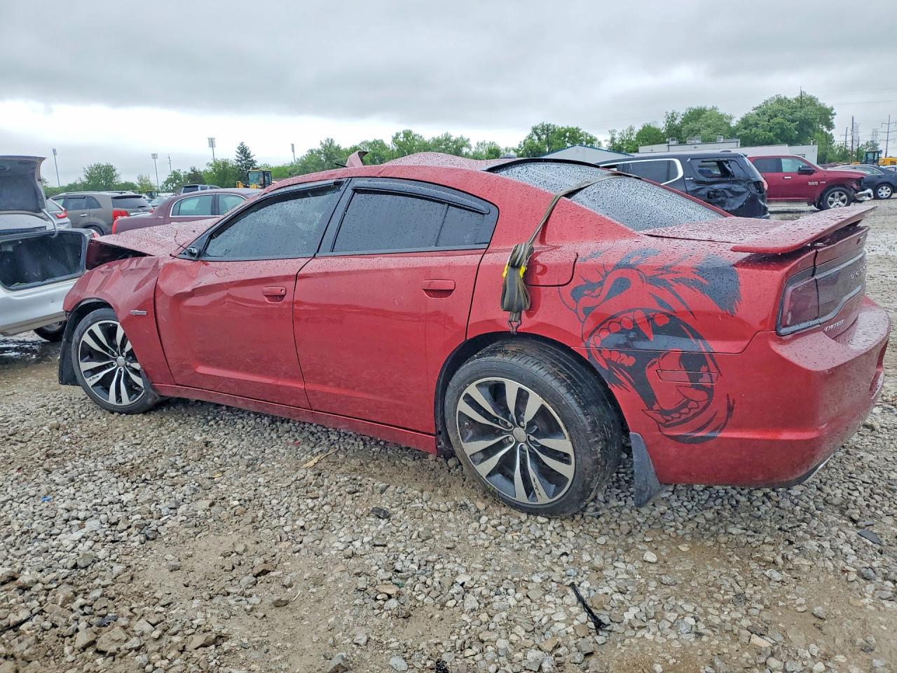 2014 Dodge Charger Sxt Burgundy vin: 2C3CDXHG2EH219187