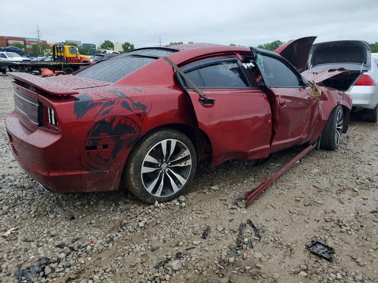 2014 Dodge Charger Sxt Burgundy vin: 2C3CDXHG2EH219187