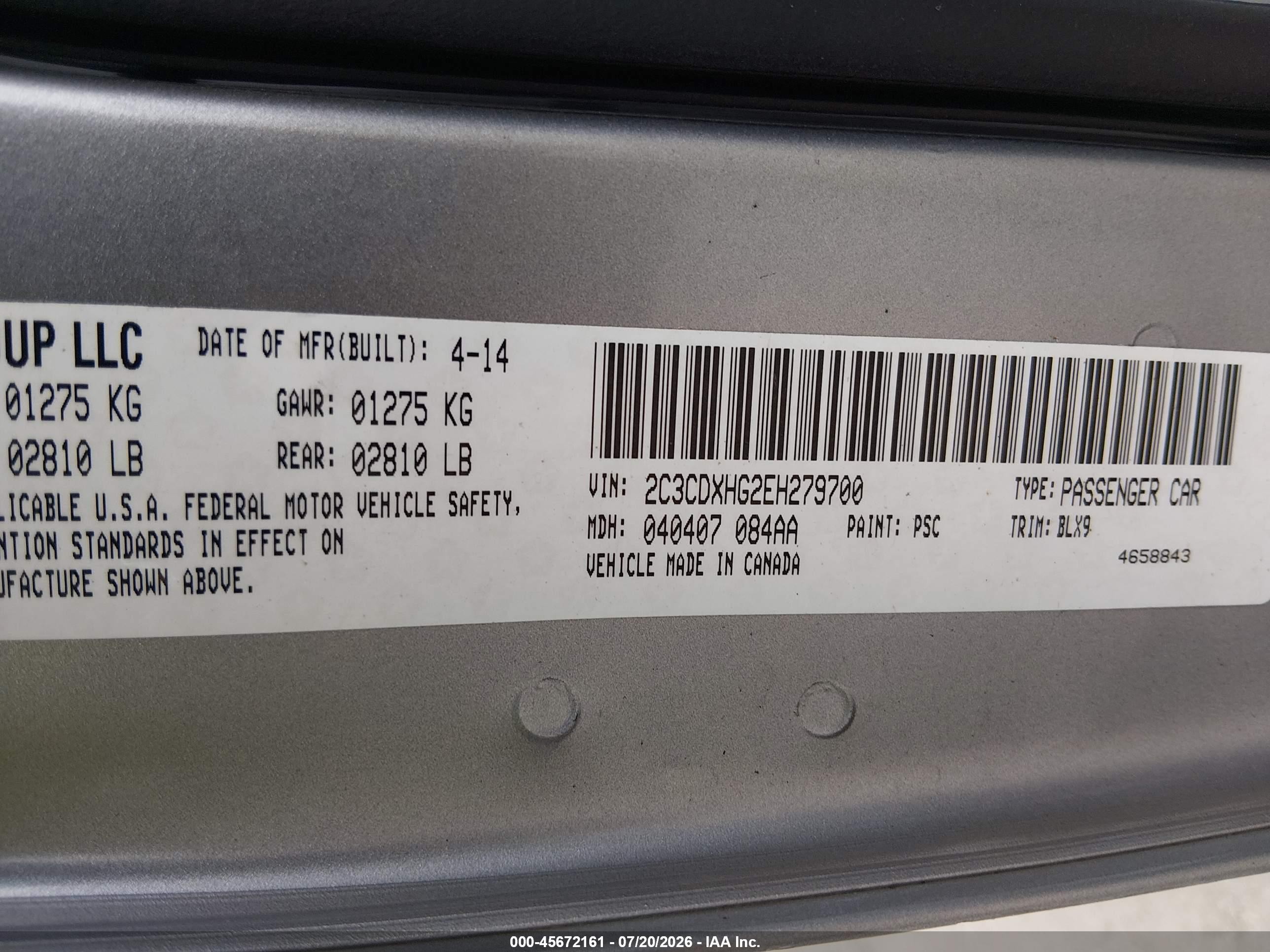 2014 Dodge Charger Sxt Plus Gray vin: 2C3CDXHG2EH279700