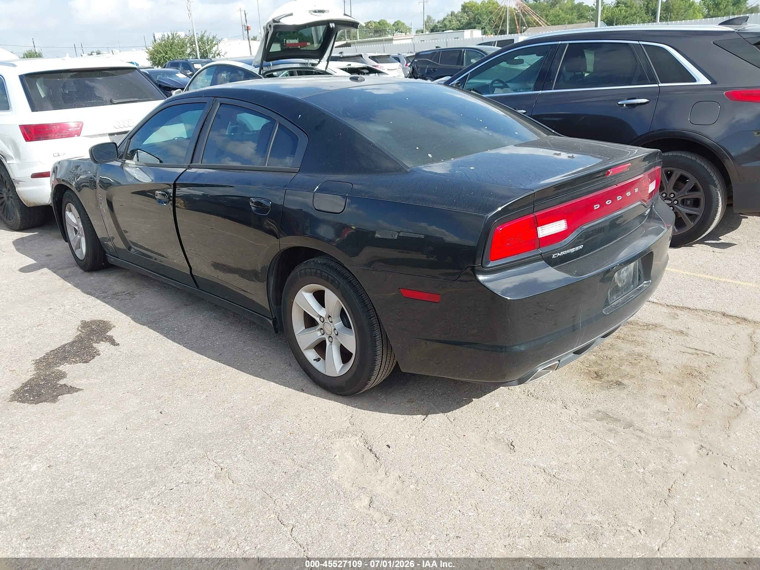 2014 Dodge Charger Sxt Black vin: 2C3CDXHG2EH363421