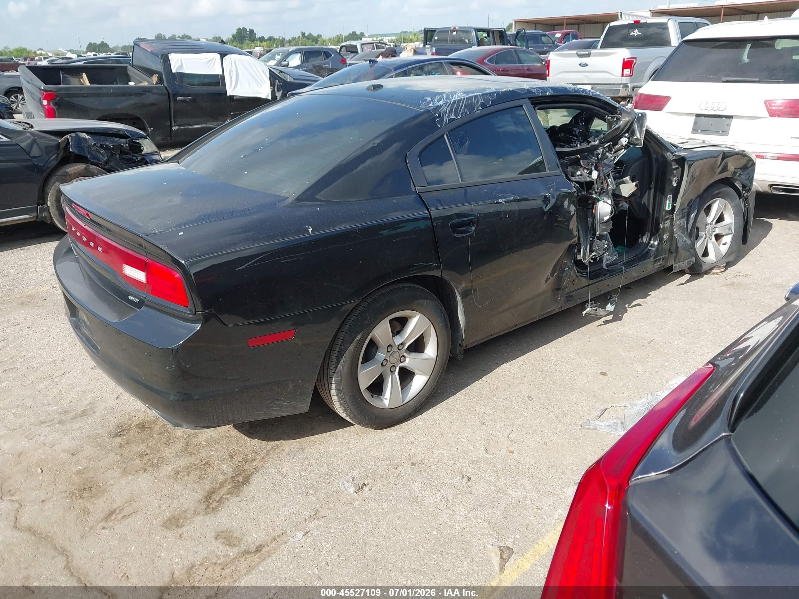 2014 Dodge Charger Sxt Black vin: 2C3CDXHG2EH363421