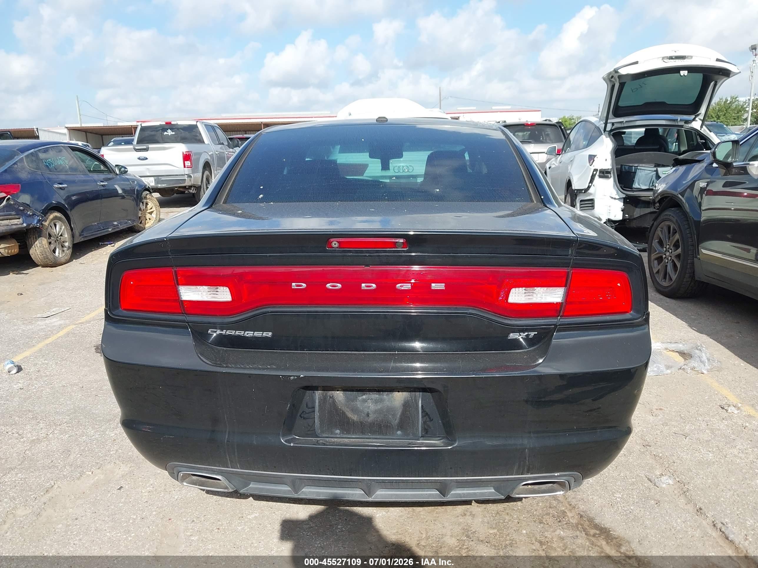 2014 Dodge Charger Sxt Black vin: 2C3CDXHG2EH363421