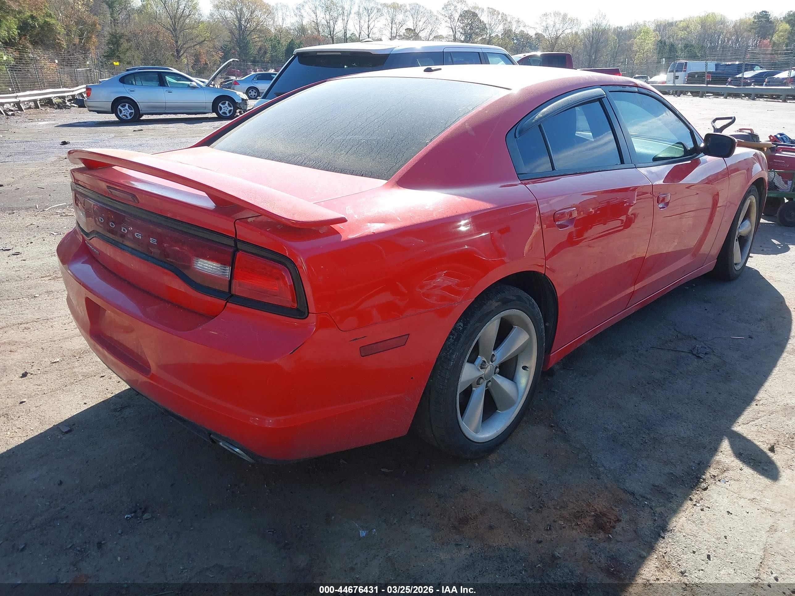2014 Dodge Charger Sxt Red vin: 2C3CDXHG2EH364360