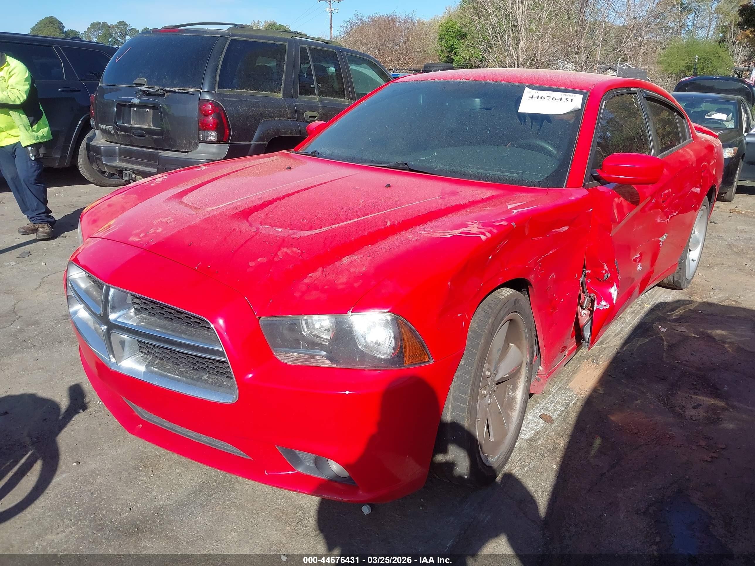 2014 Dodge Charger Sxt Red vin: 2C3CDXHG2EH364360