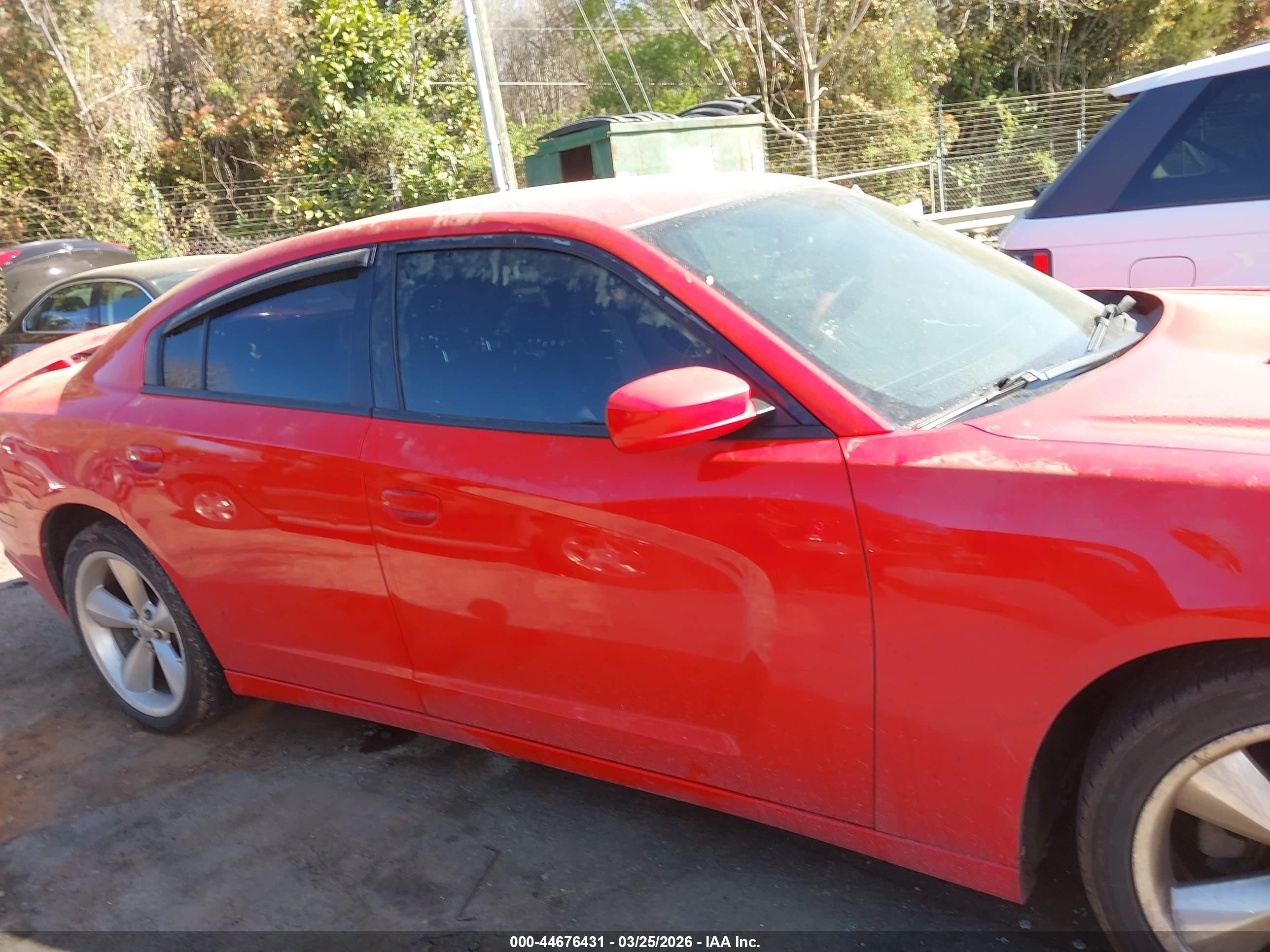 2014 Dodge Charger Sxt Red vin: 2C3CDXHG2EH364360