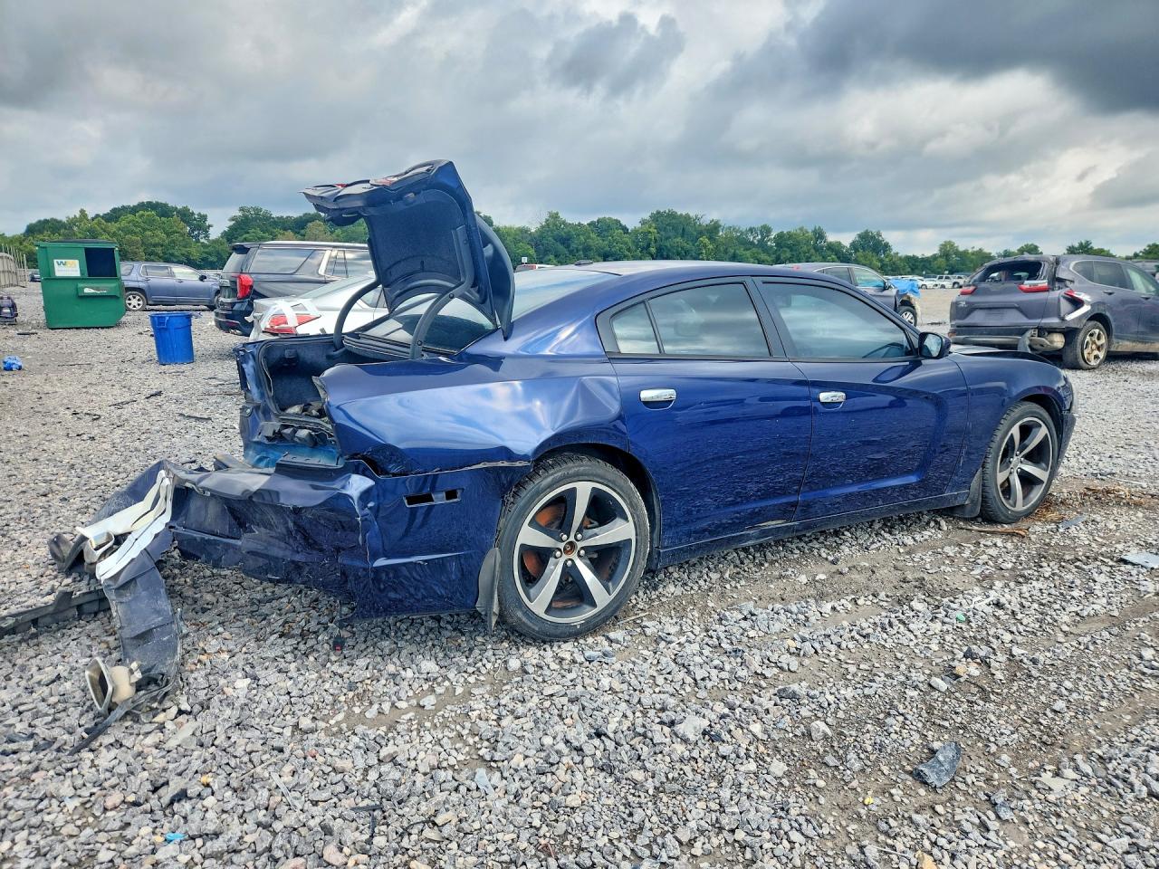 2014 Dodge Charger Sxt Blue vin: 2C3CDXHG2EH370014