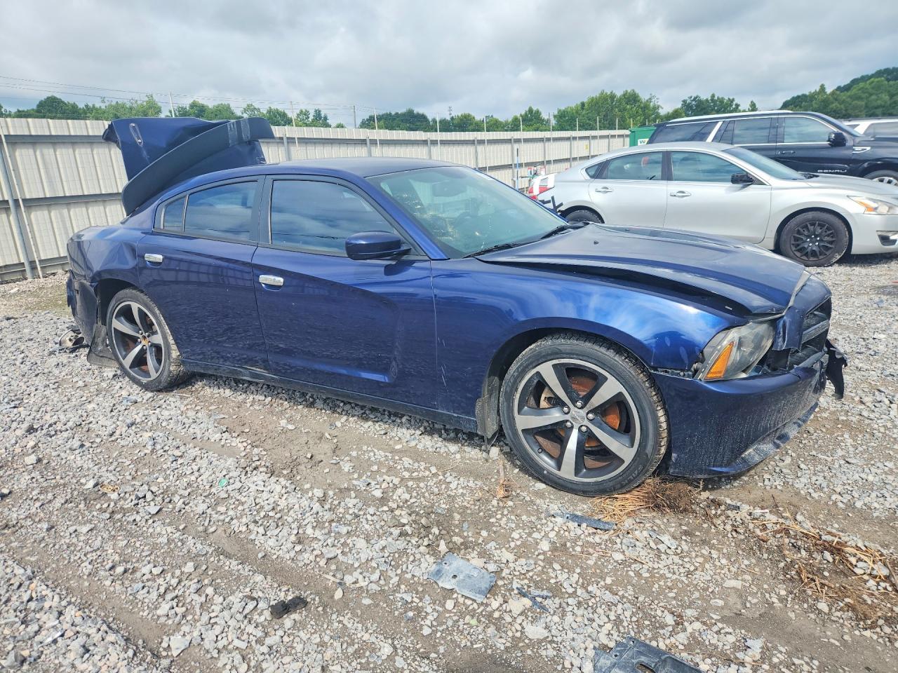 2014 Dodge Charger Sxt Blue vin: 2C3CDXHG2EH370014