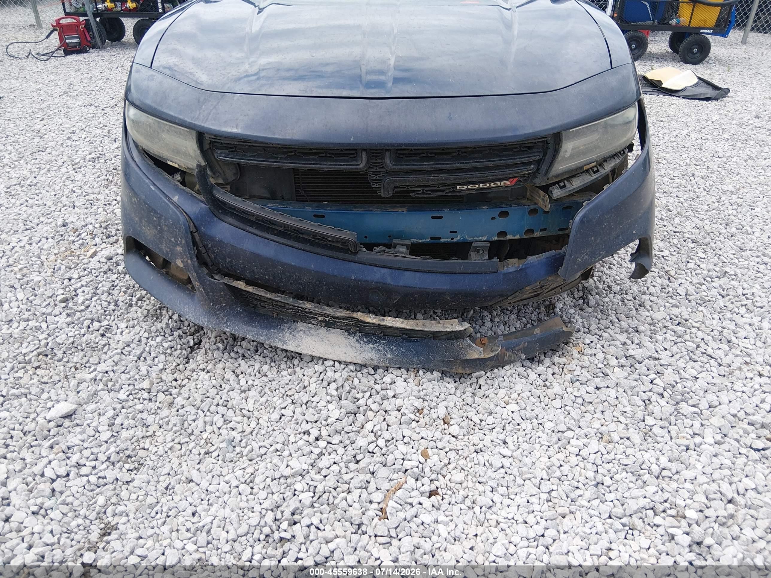 2015 Dodge Charger Sxt Blue vin: 2C3CDXHG2FH827325