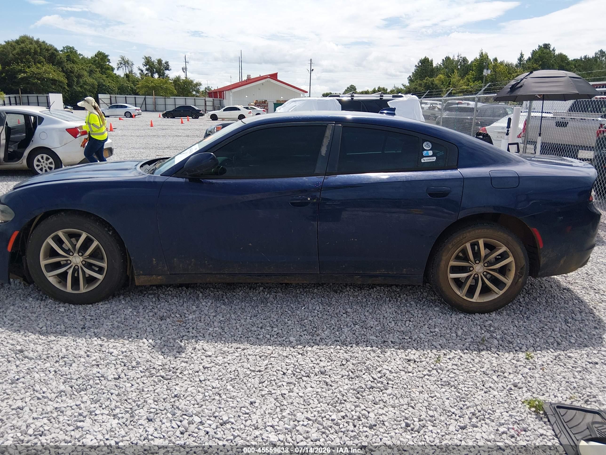 2015 Dodge Charger Sxt Blue vin: 2C3CDXHG2FH827325
