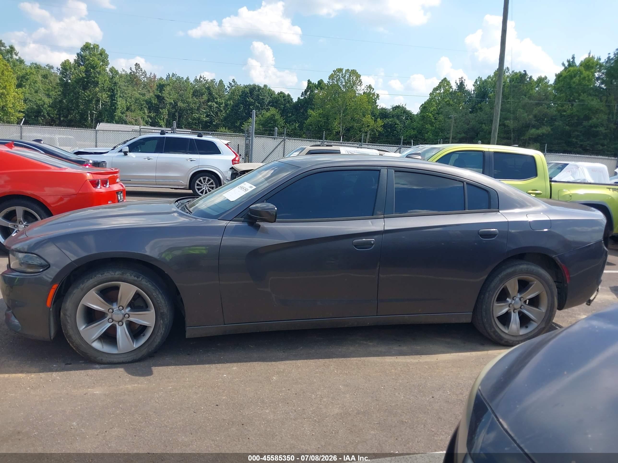 2015 Dodge Charger Sxt Gray vin: 2C3CDXHG2FH840141