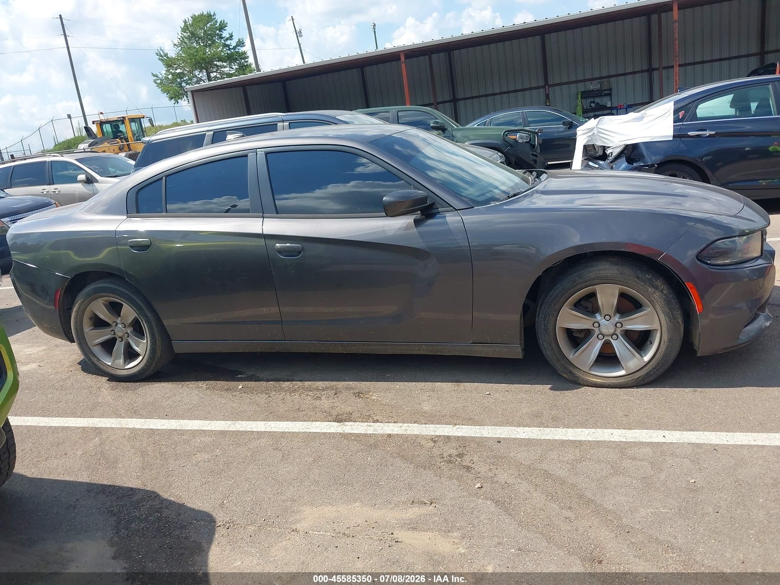 2015 Dodge Charger Sxt Gray vin: 2C3CDXHG2FH840141
