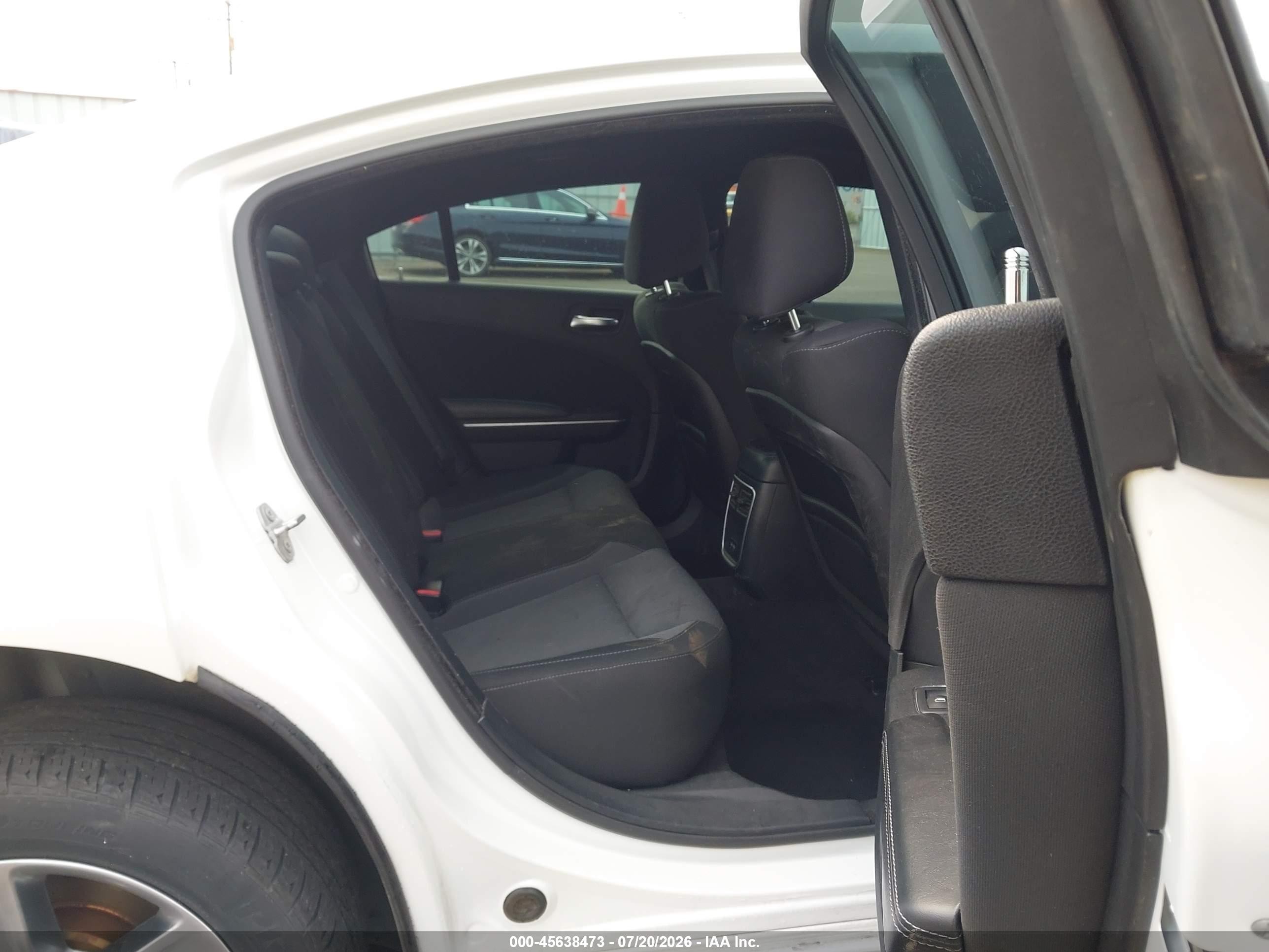 2015 Dodge Charger Sxt White vin: 2C3CDXHG2FH843766