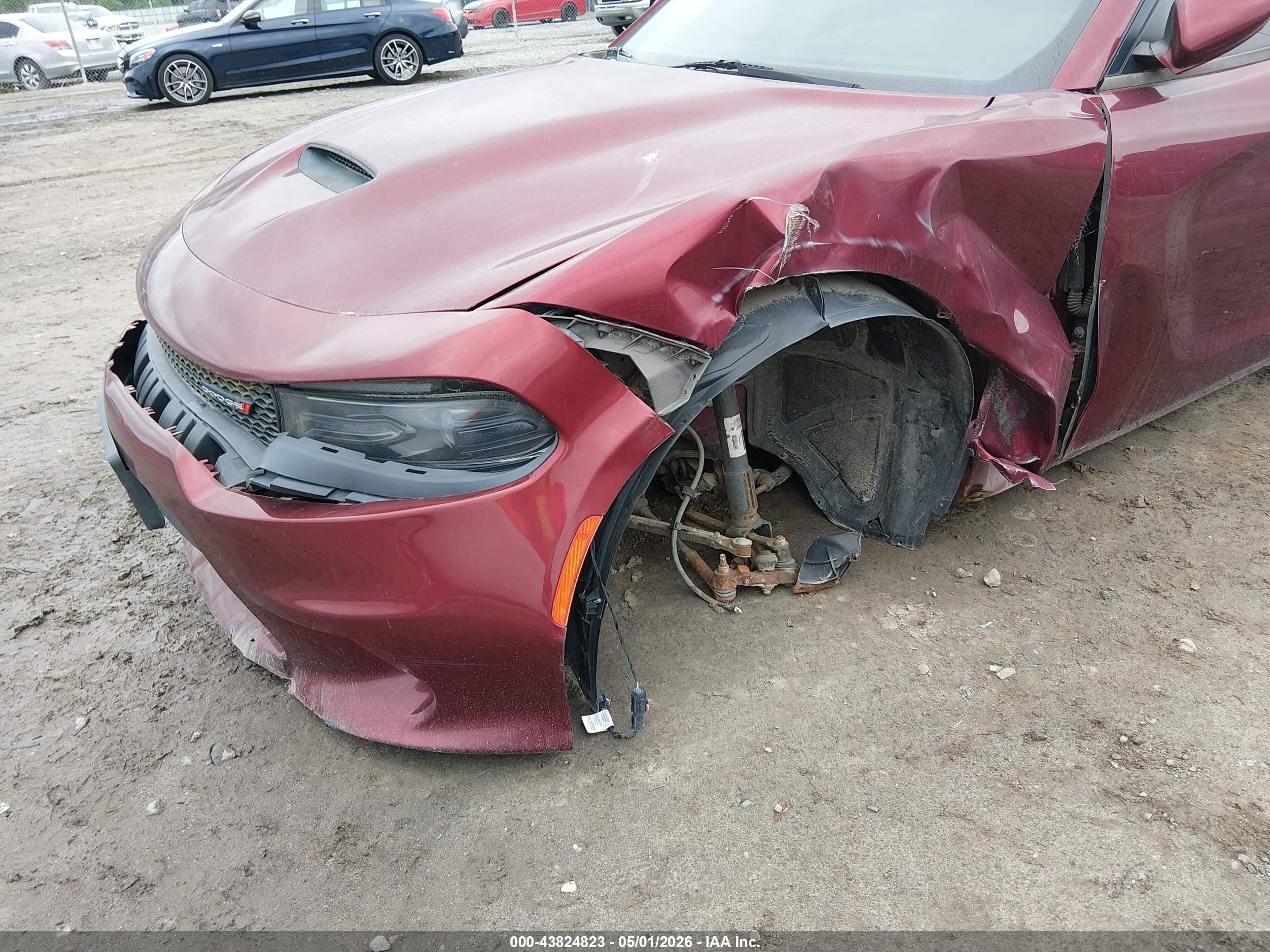 2019 Dodge Charger Gt Rwd Бордовый vin: 2C3CDXHG2KH608875