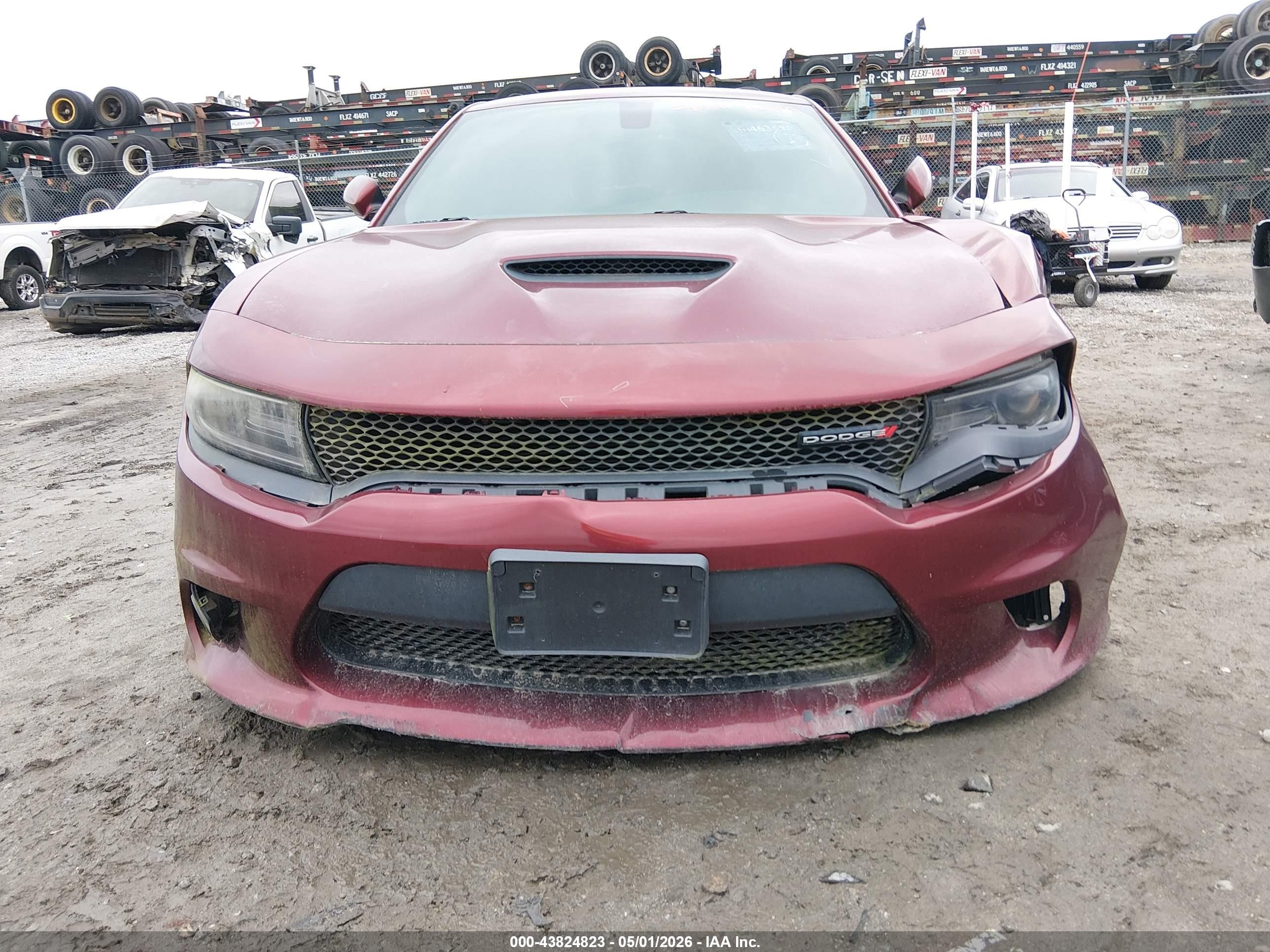 2019 Dodge Charger Gt Rwd Бордовый vin: 2C3CDXHG2KH608875