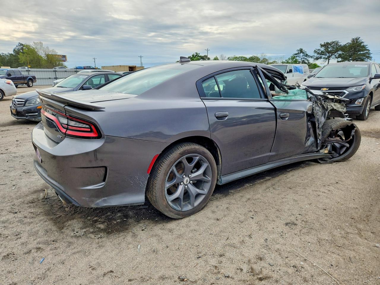 2019 Dodge Charger Gt Серый vin: 2C3CDXHG2KH630617