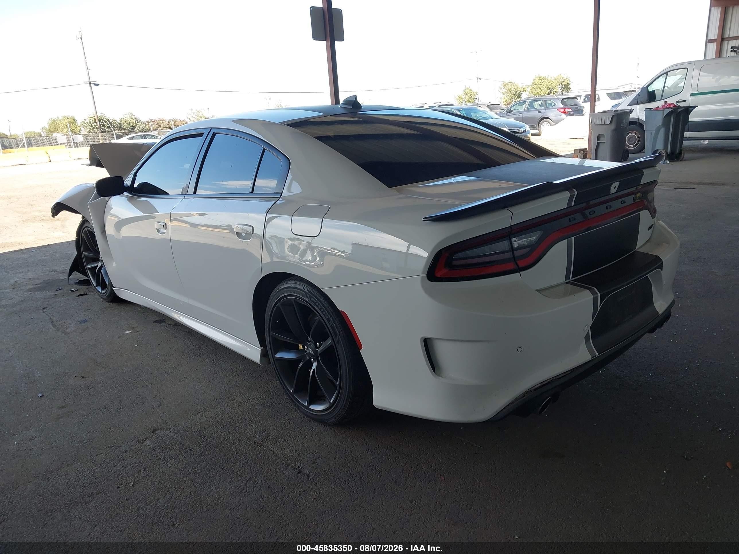 2019 Dodge Charger Gt Rwd Белый vin: 2C3CDXHG2KH753690