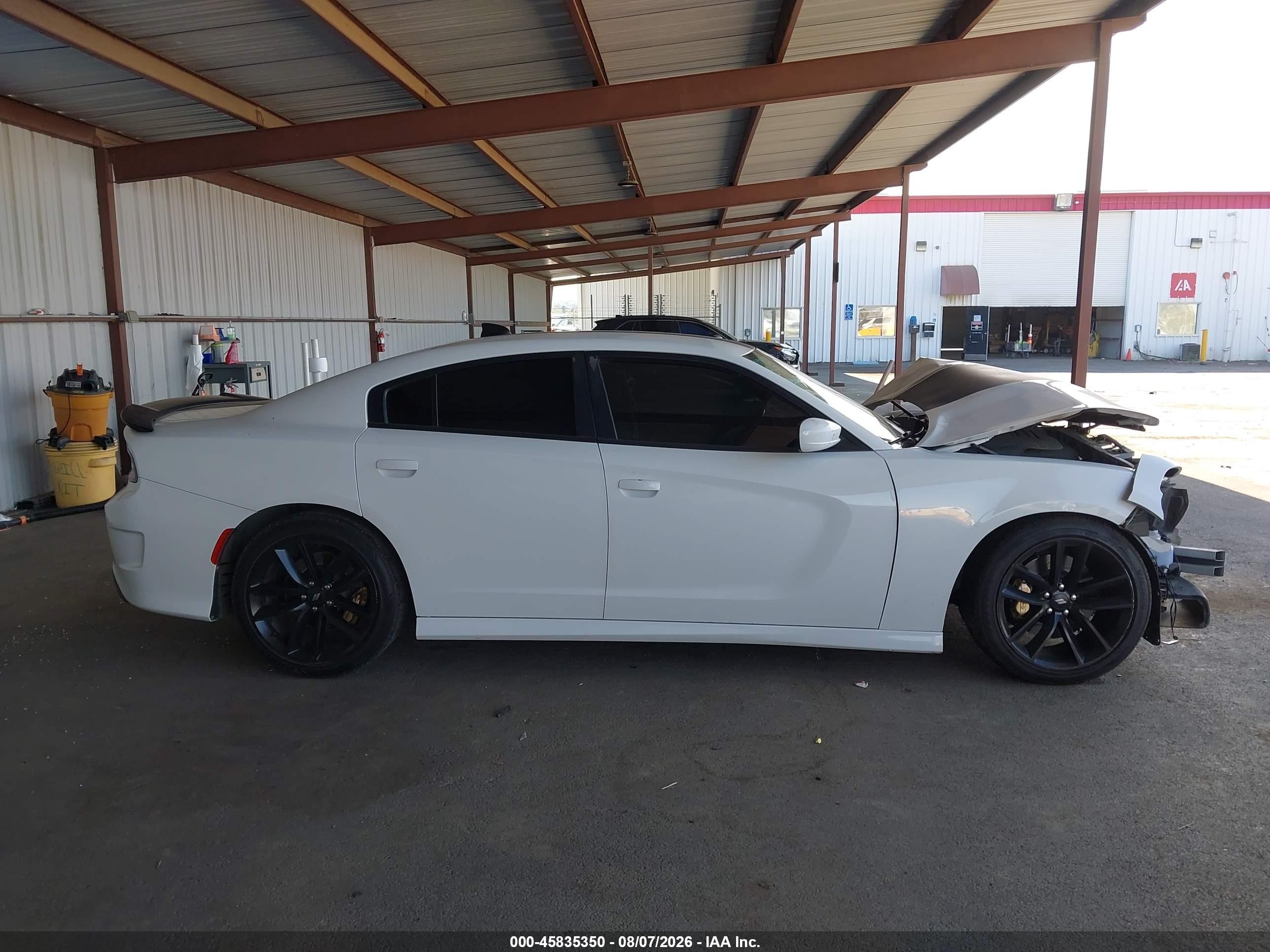 2019 Dodge Charger Gt Rwd Белый vin: 2C3CDXHG2KH753690