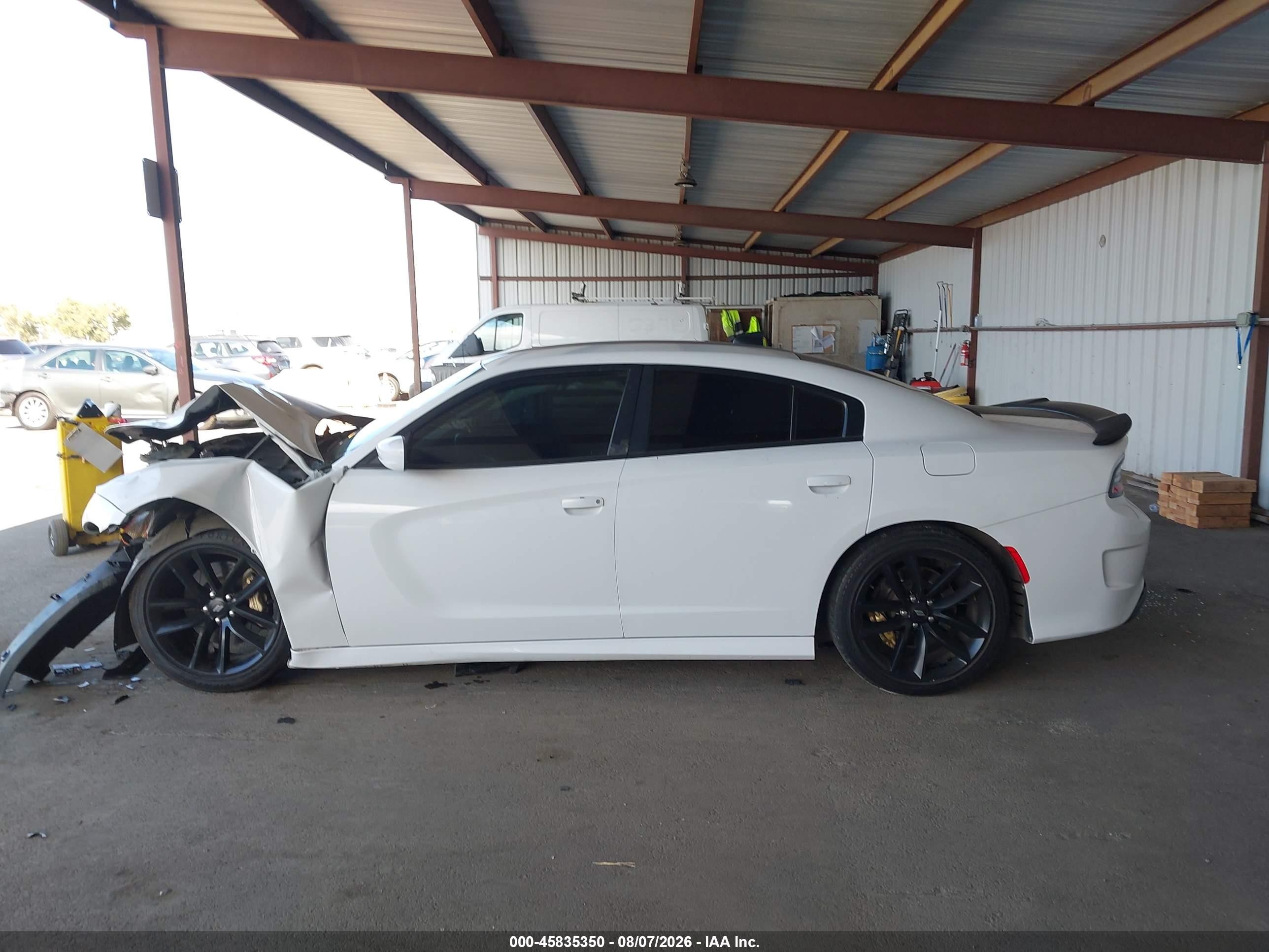 2019 Dodge Charger Gt Rwd Белый vin: 2C3CDXHG2KH753690