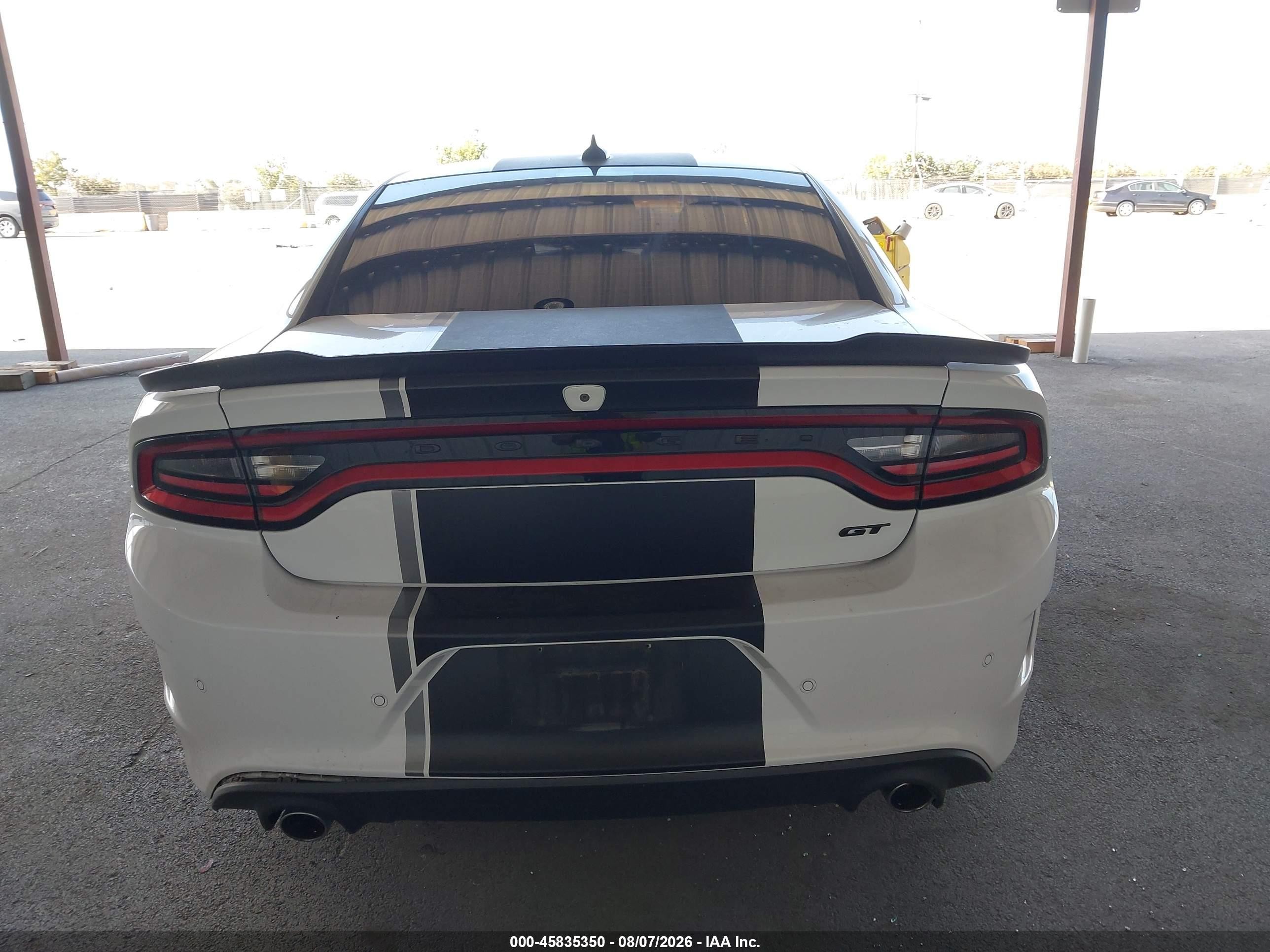 2019 Dodge Charger Gt Rwd Белый vin: 2C3CDXHG2KH753690