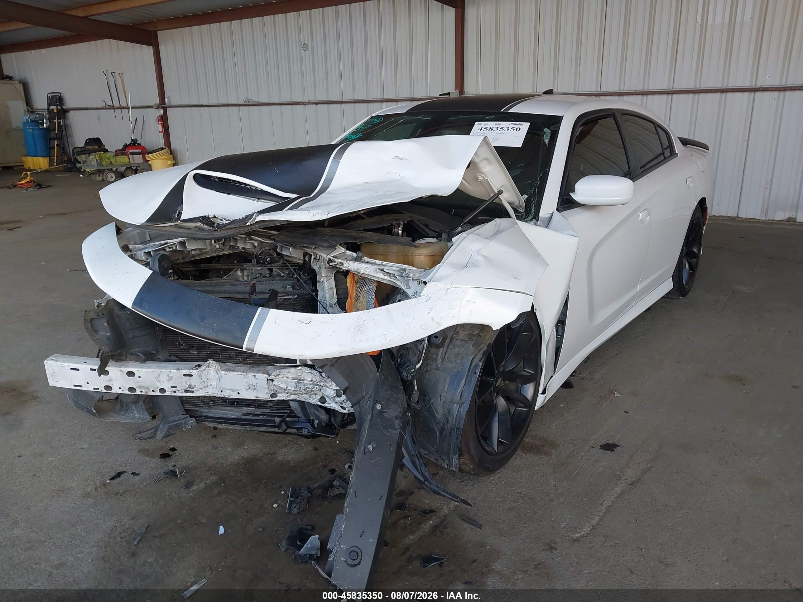 2019 Dodge Charger Gt Rwd Белый vin: 2C3CDXHG2KH753690