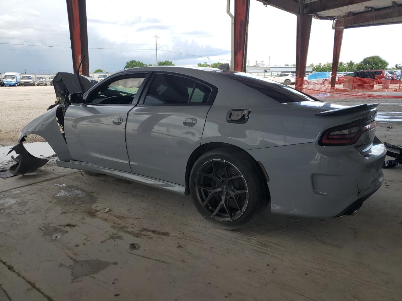2022 Dodge Charger Gt Silver vin: 2C3CDXHG2NH104248