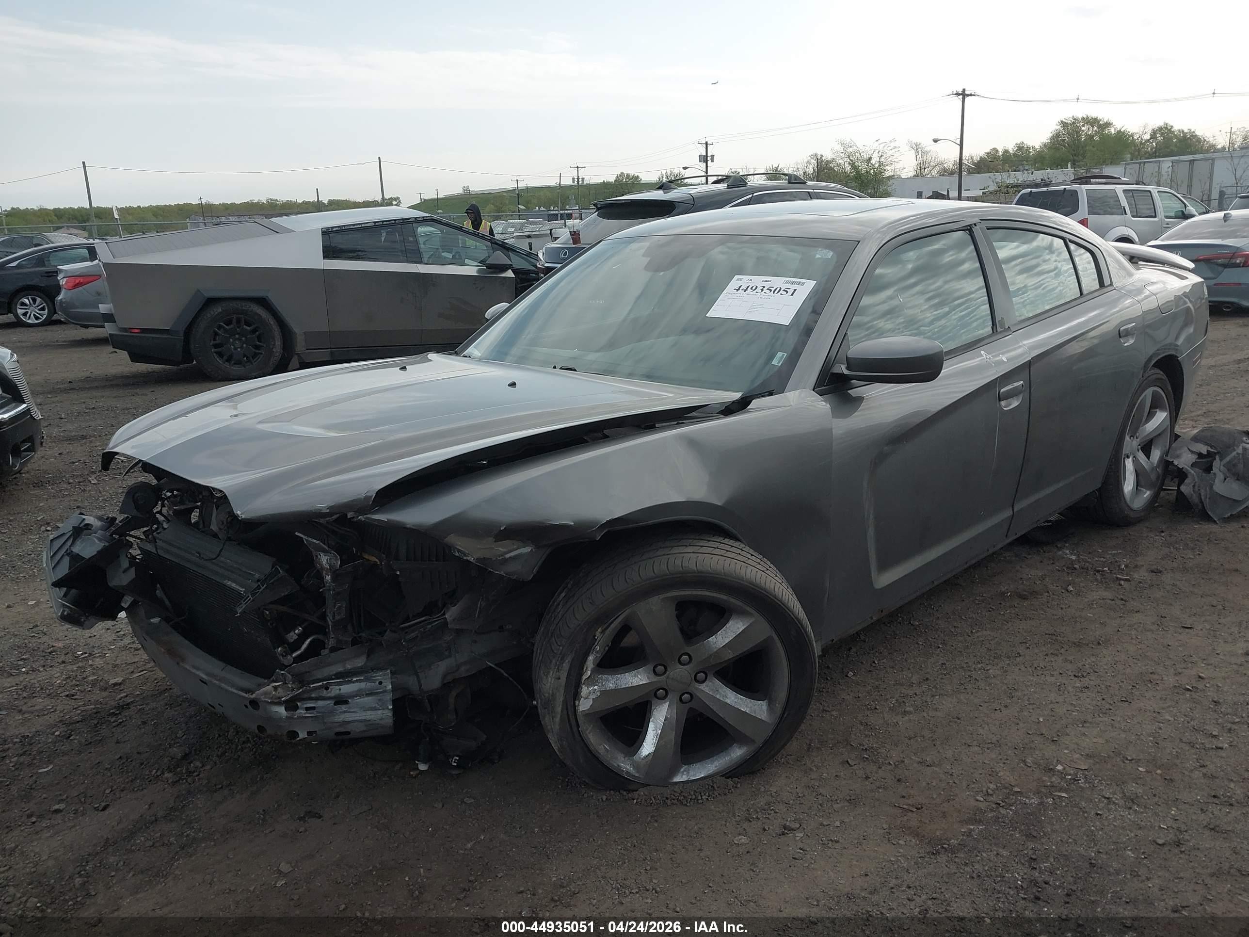 2012 Dodge Charger Sxt Gray vin: 2C3CDXHG3CH213489