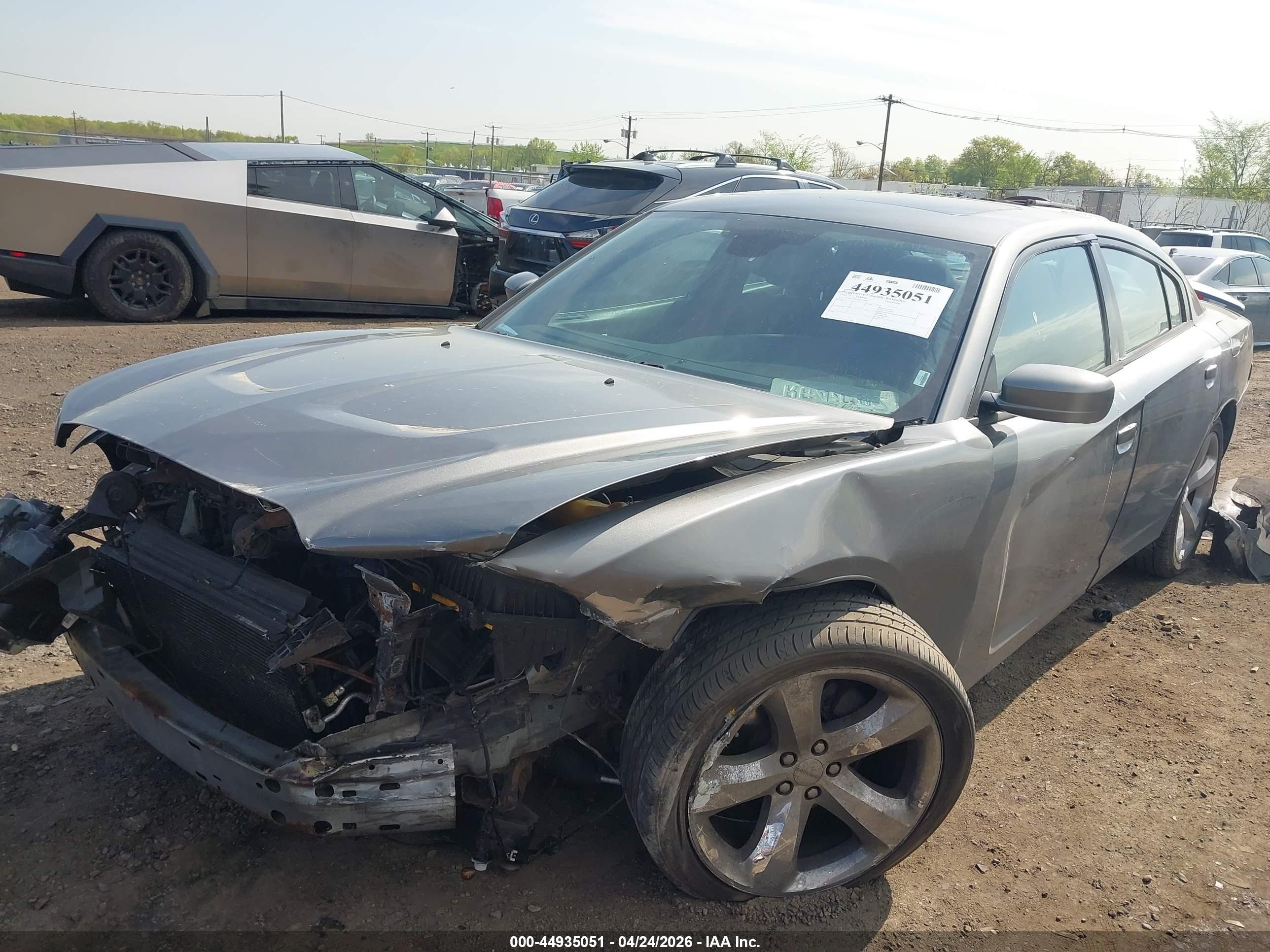 2012 Dodge Charger Sxt Gray vin: 2C3CDXHG3CH213489