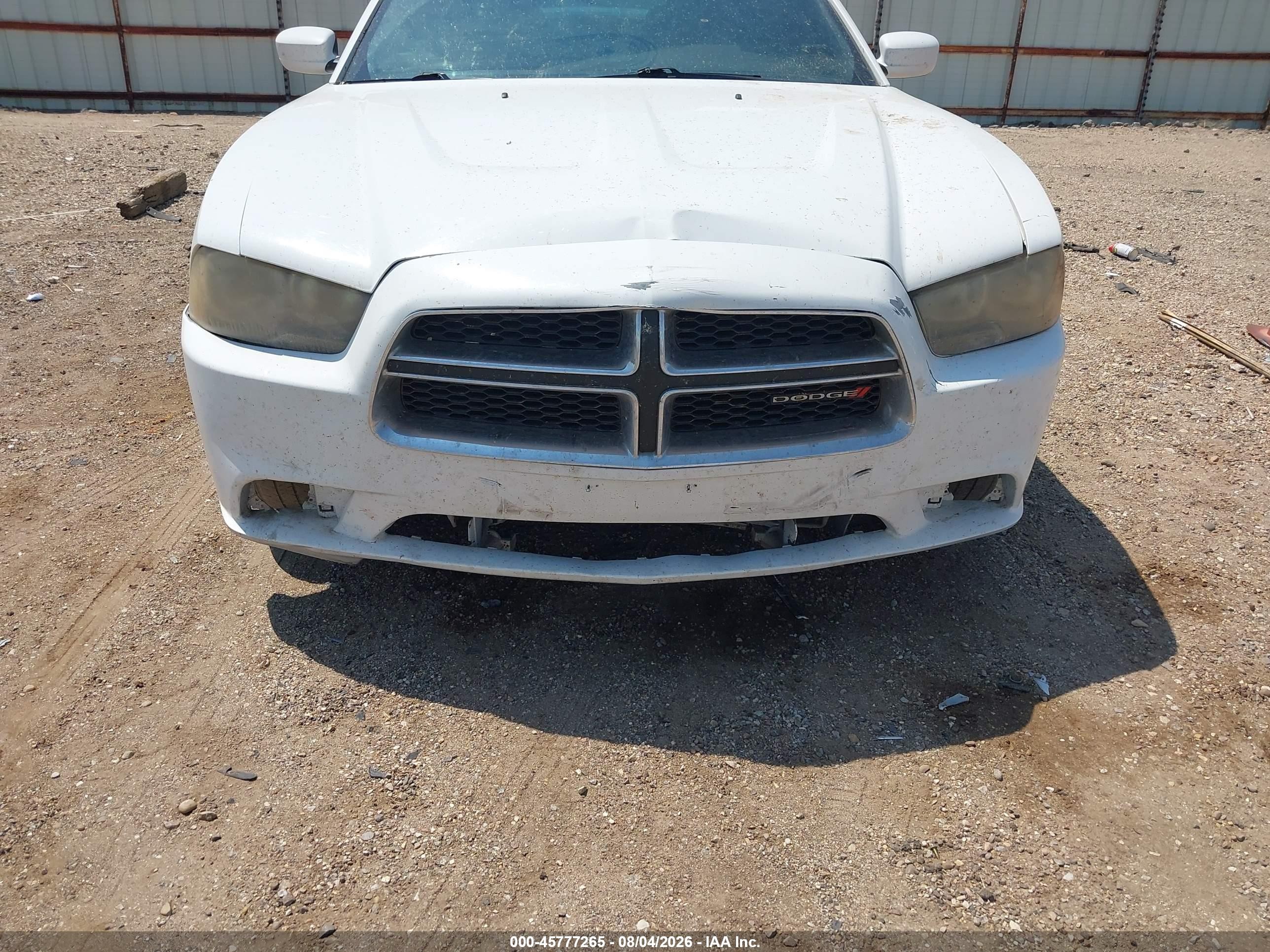 2013 Dodge Charger Sxt White vin: 2C3CDXHG3DH571080
