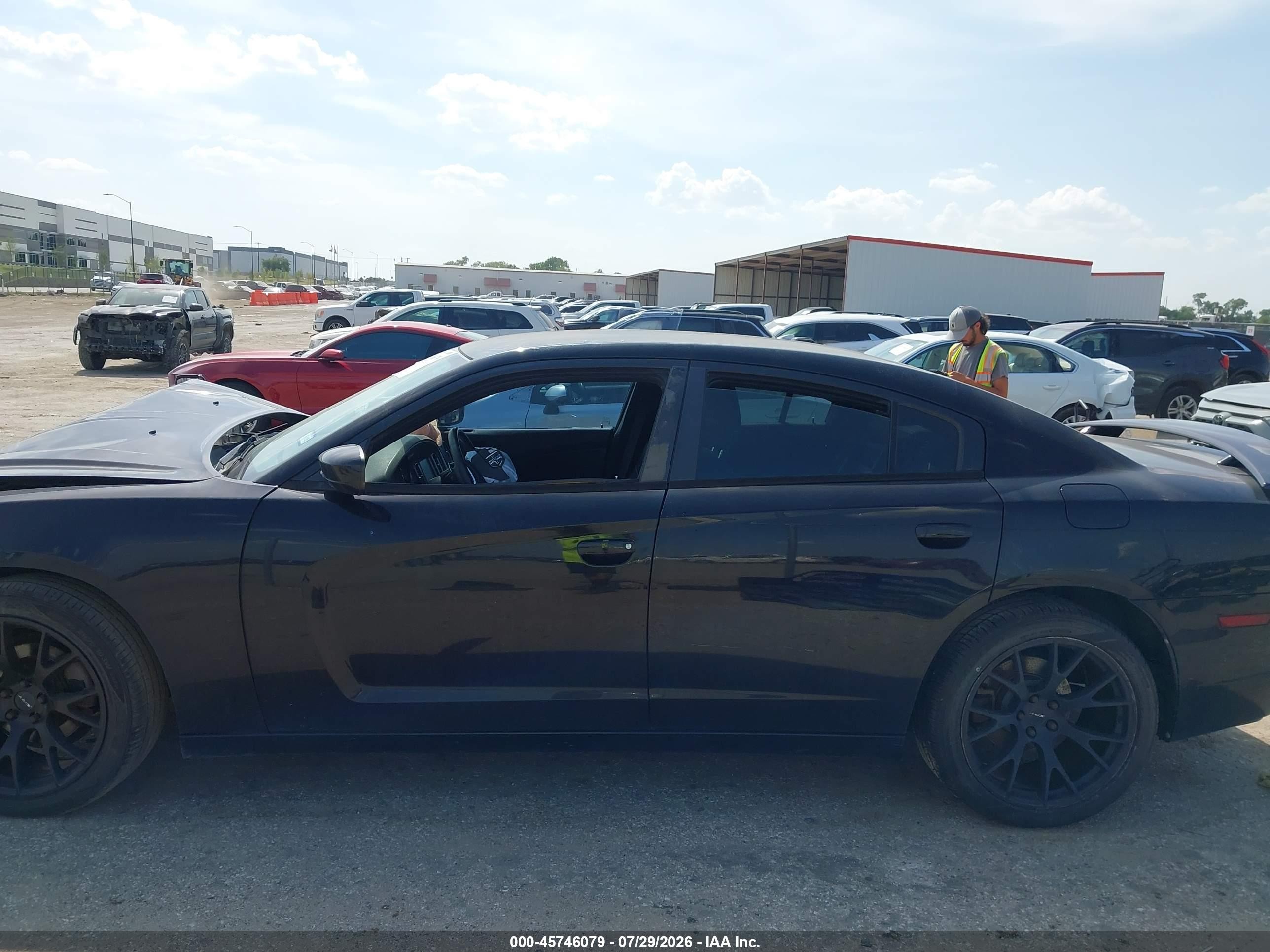2014 Dodge Charger Sxt Plus Black vin: 2C3CDXHG3EH178181