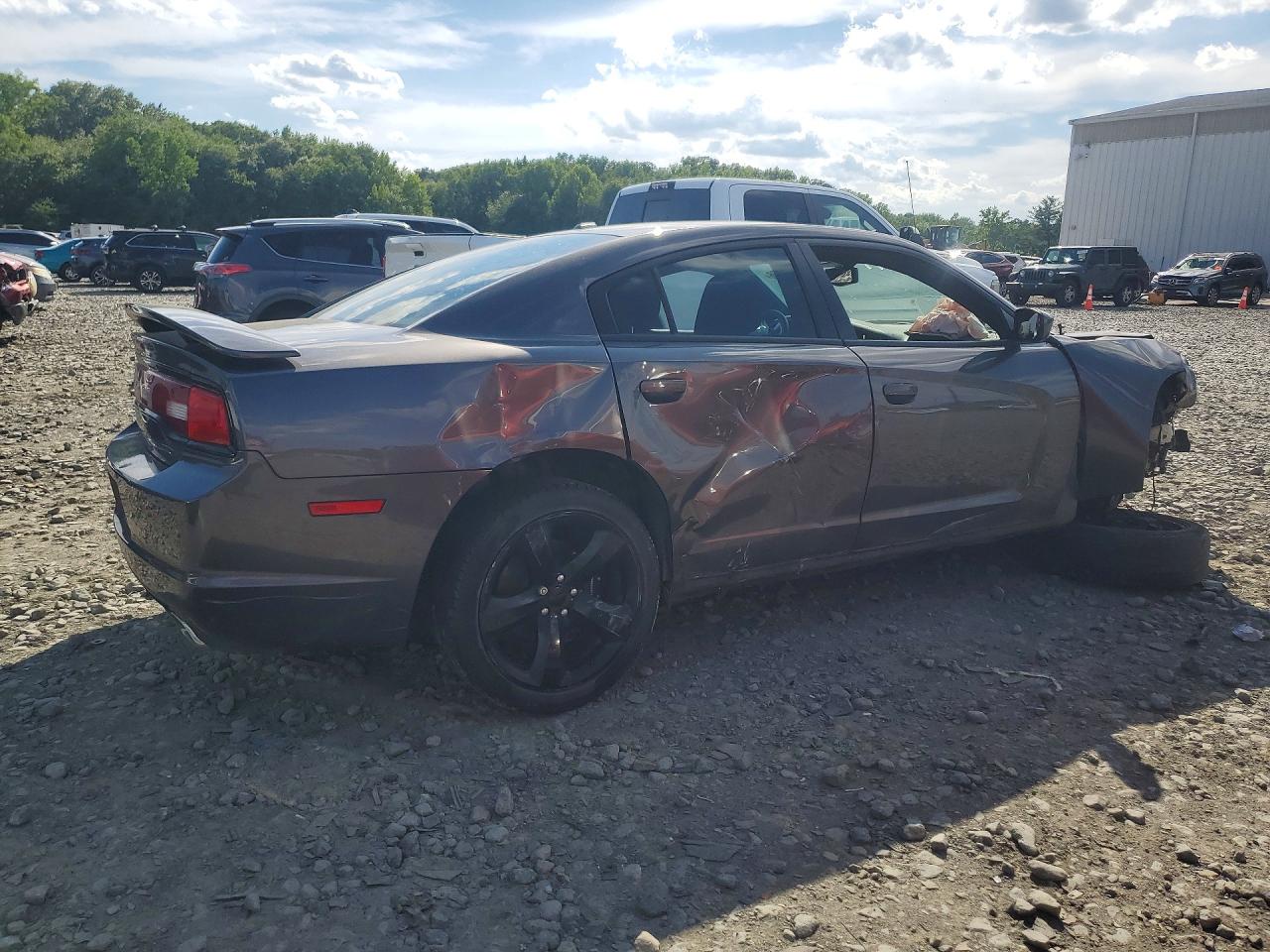 2014 Dodge Charger Sxt Gray vin: 2C3CDXHG3EH348569