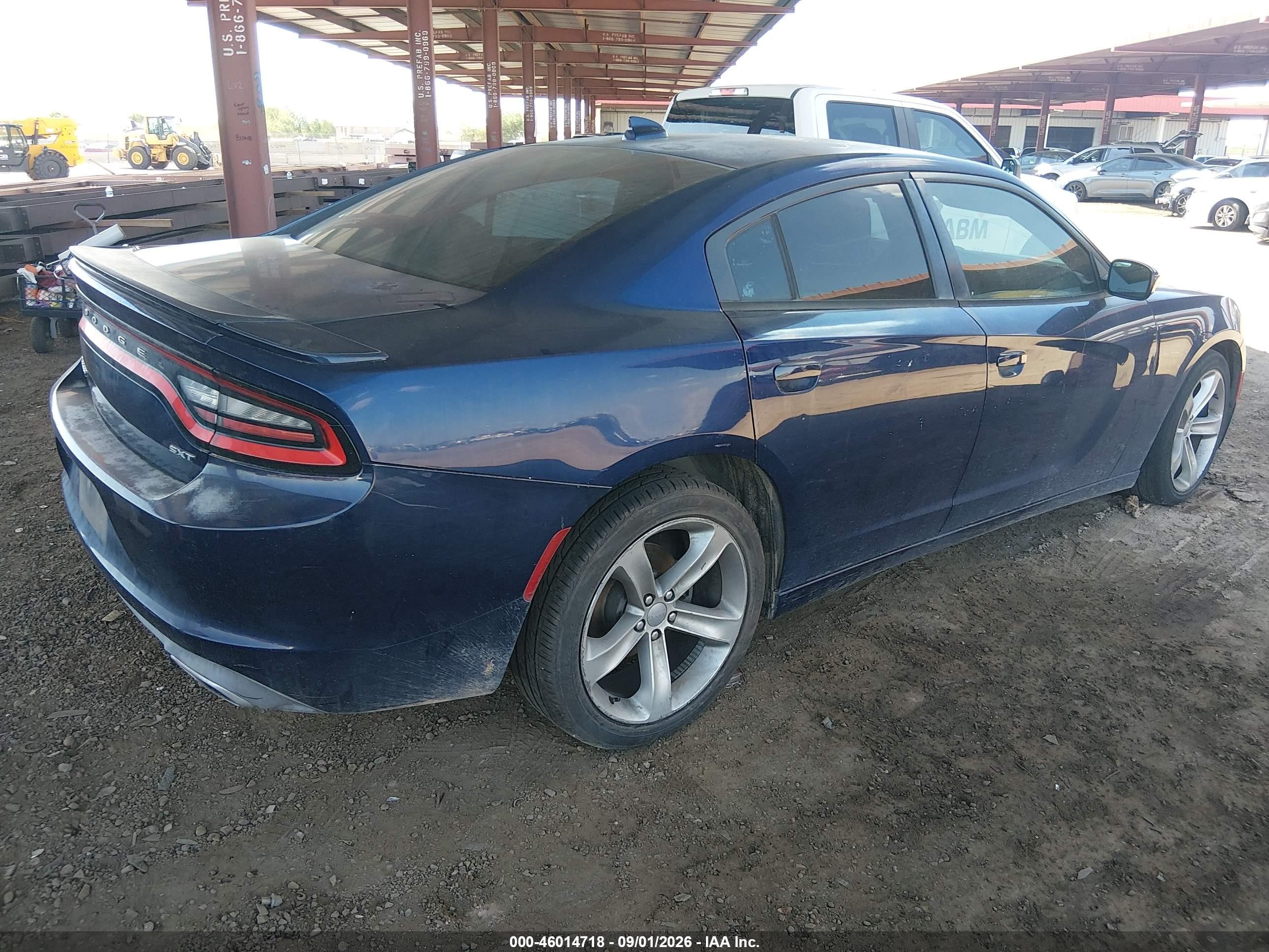 2015 Dodge Charger Sxt Black vin: 2C3CDXHG3FH730148