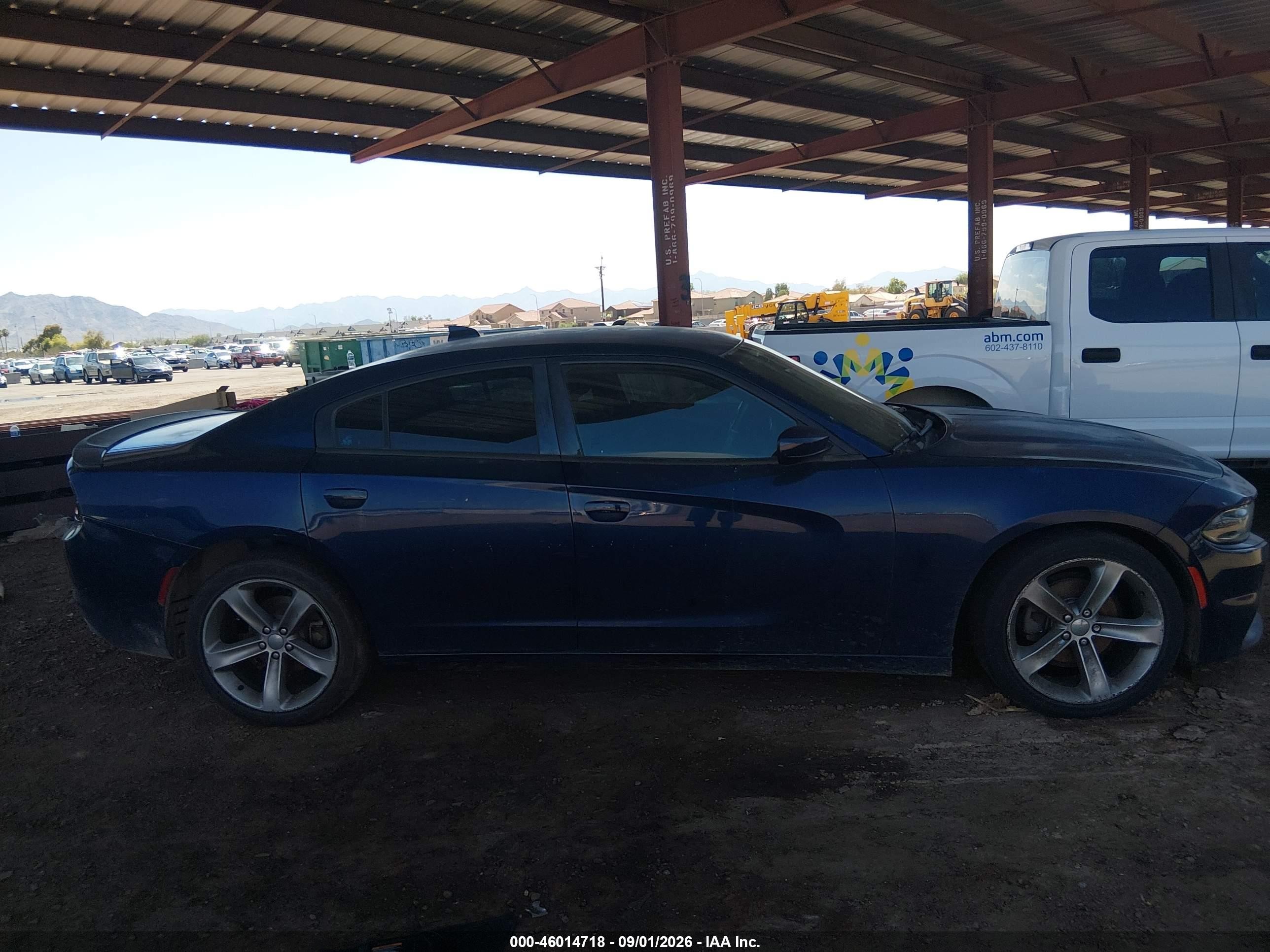2015 Dodge Charger Sxt Black vin: 2C3CDXHG3FH730148