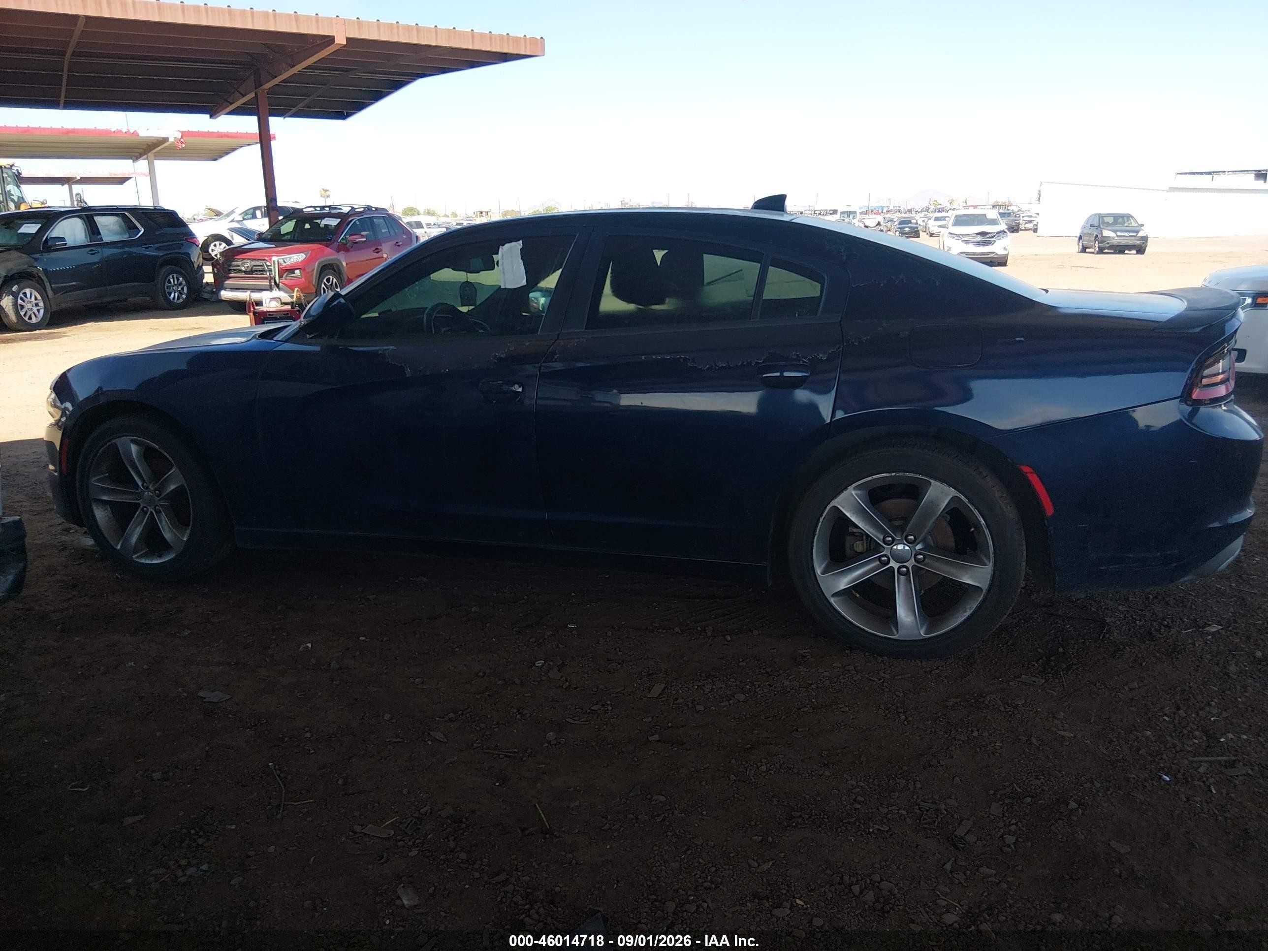2015 Dodge Charger Sxt Black vin: 2C3CDXHG3FH730148