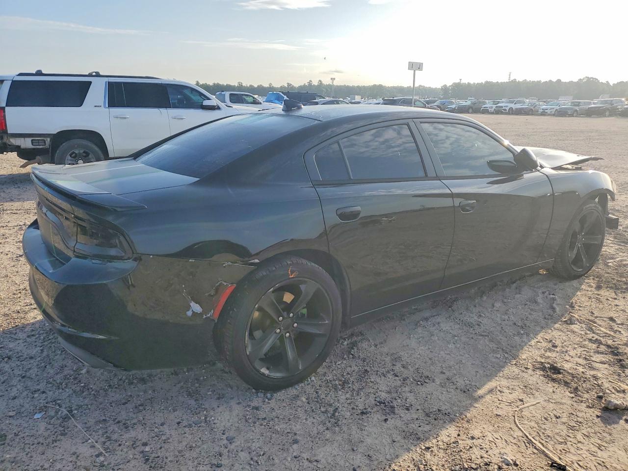 2015 Dodge Charger Sxt Black vin: 2C3CDXHG3FH754577