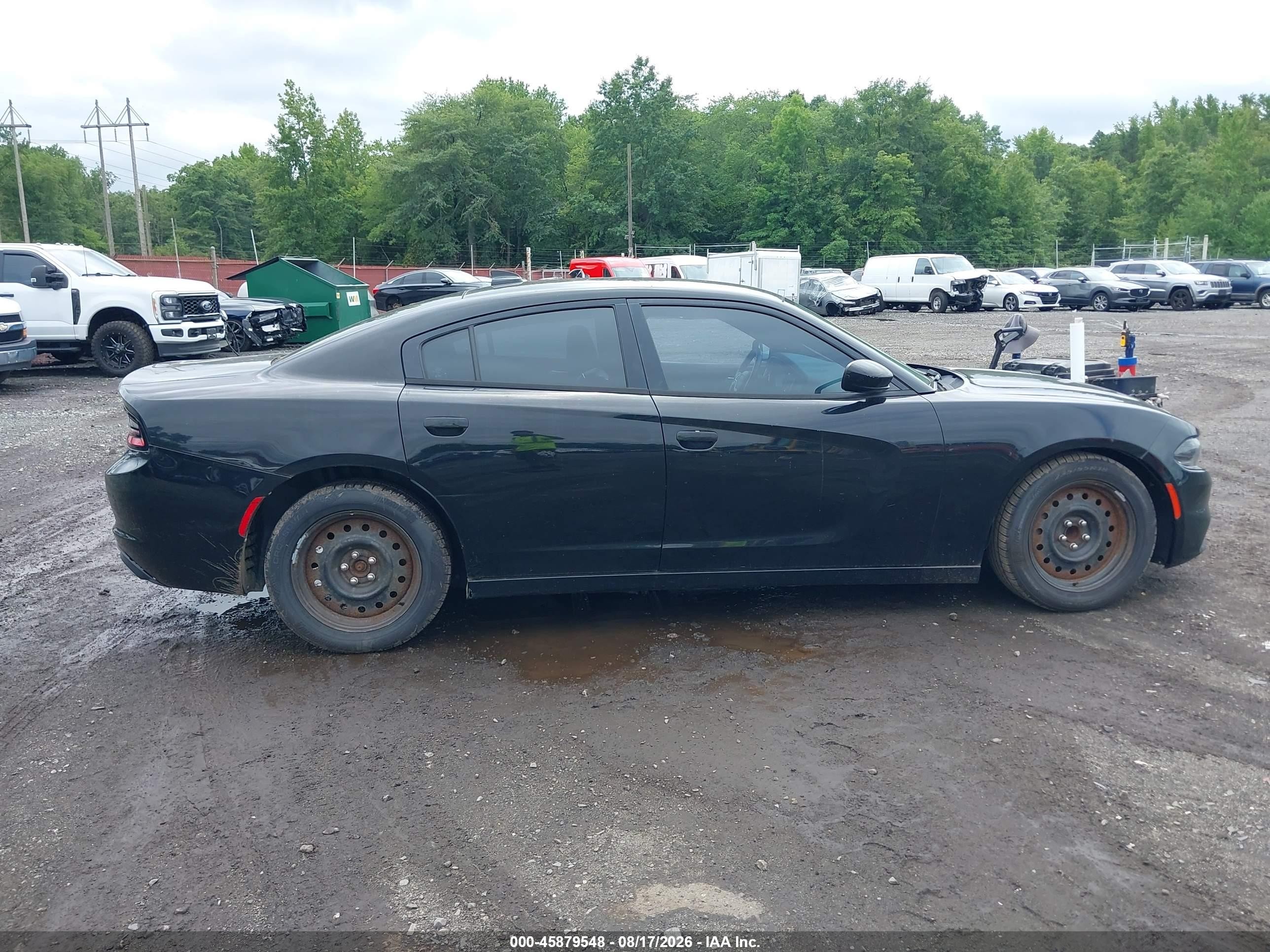 2015 Dodge Charger Sxt Black vin: 2C3CDXHG3FH827558