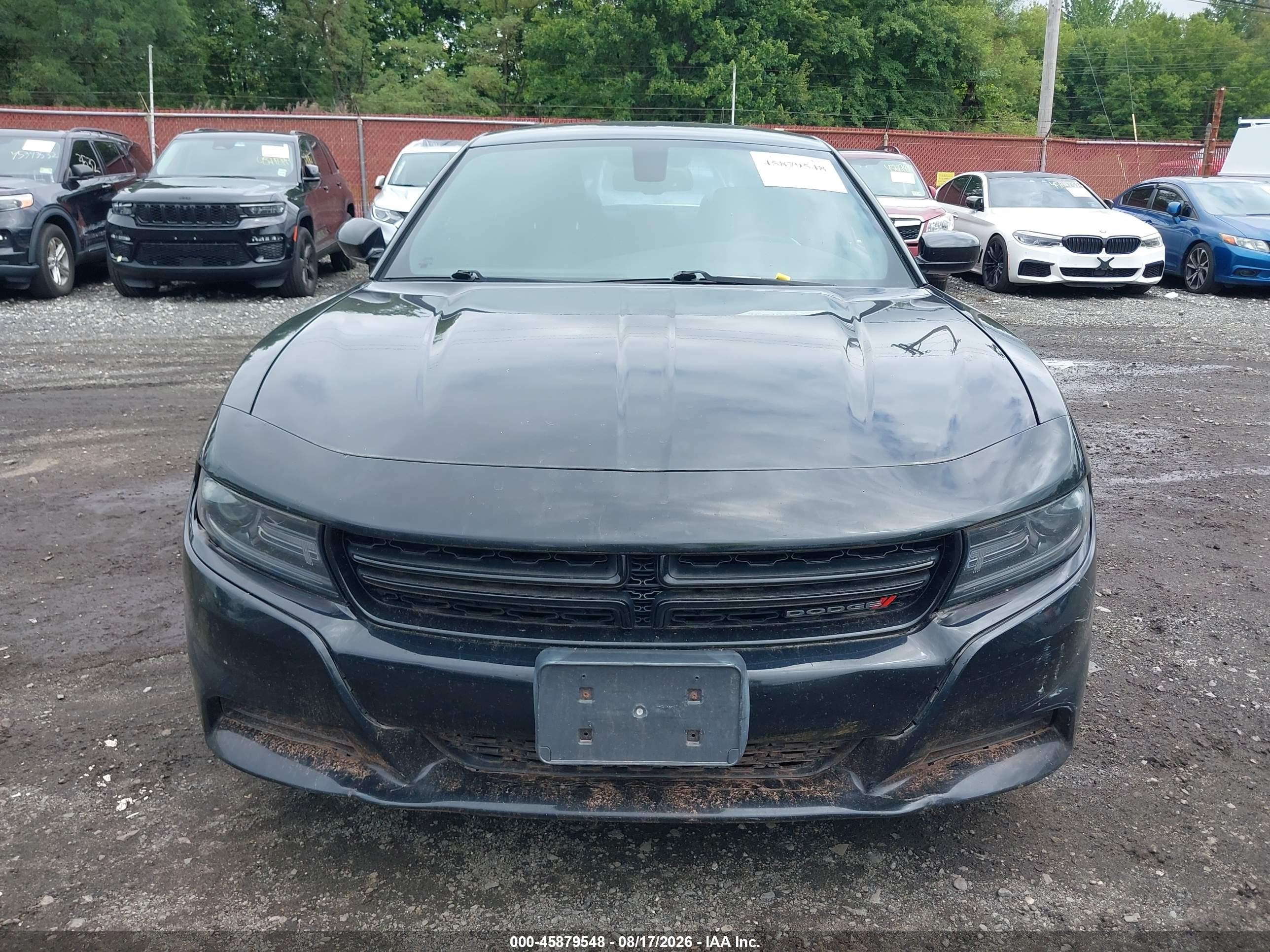 2015 Dodge Charger Sxt Black vin: 2C3CDXHG3FH827558