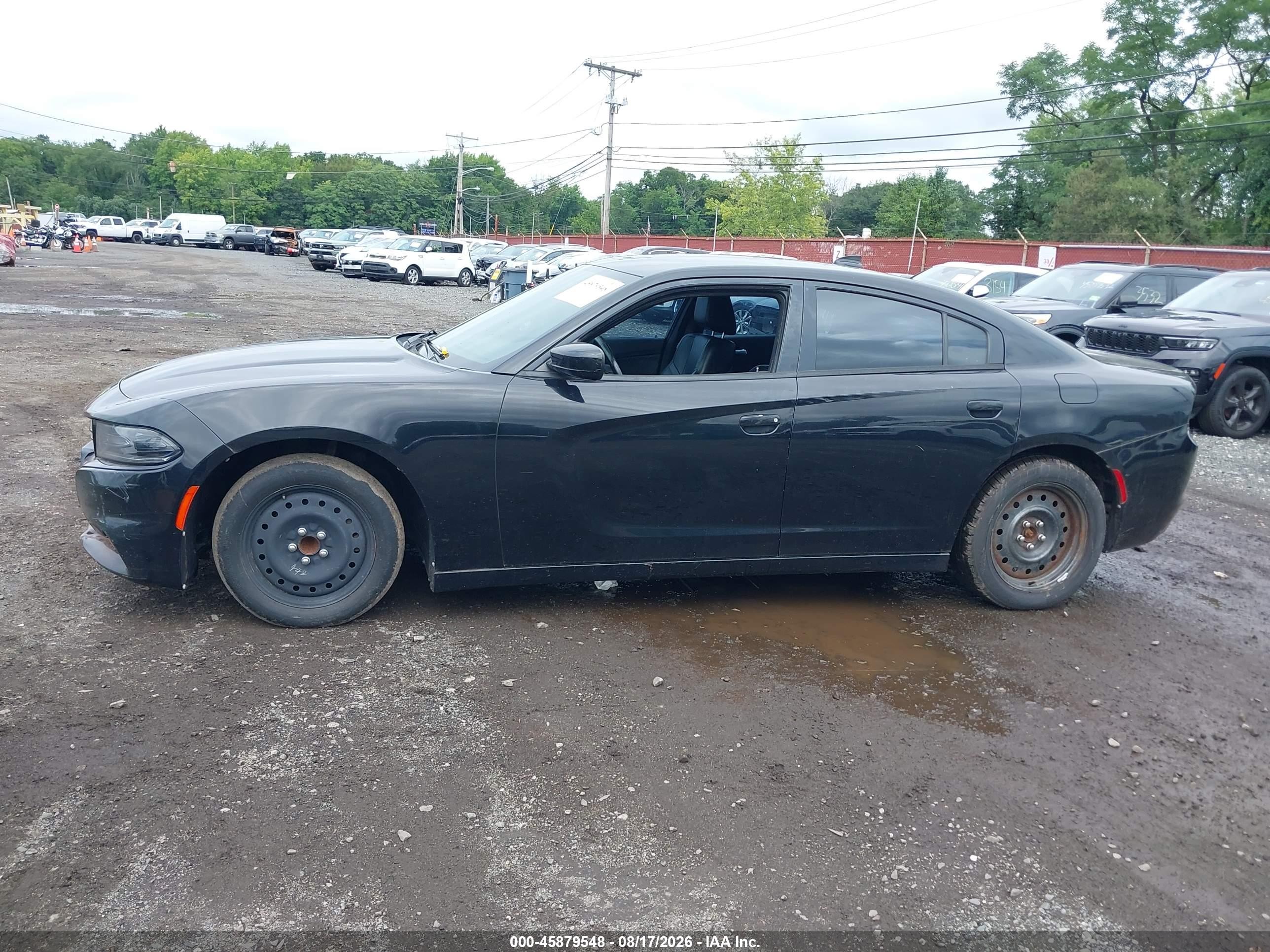 2015 Dodge Charger Sxt Black vin: 2C3CDXHG3FH827558
