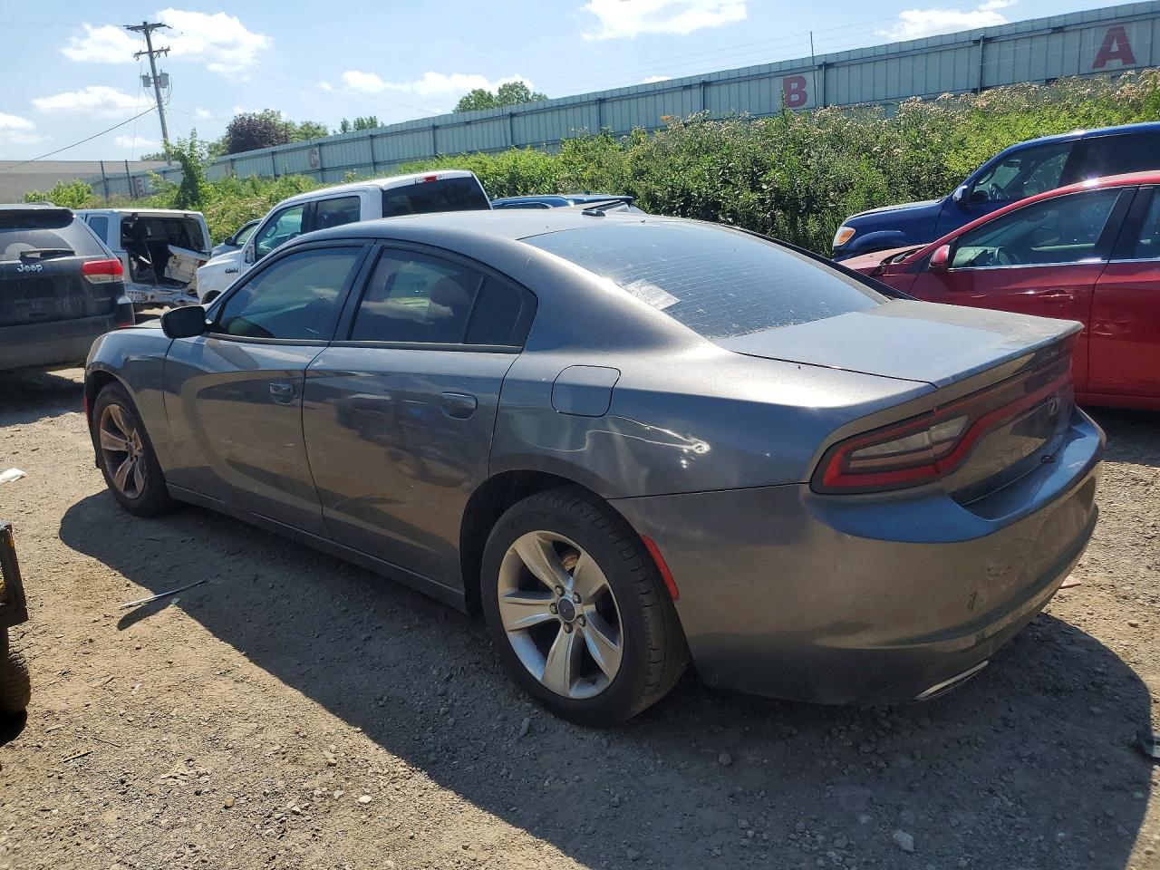 2015 Dodge Charger Sxt Gray vin: 2C3CDXHG3FH835627