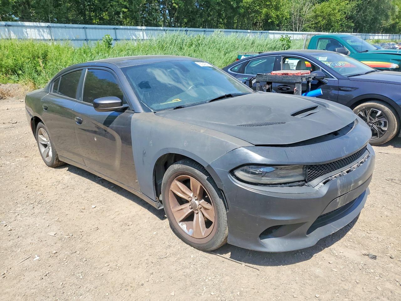 2015 Dodge Charger Sxt Gray vin: 2C3CDXHG3FH835627